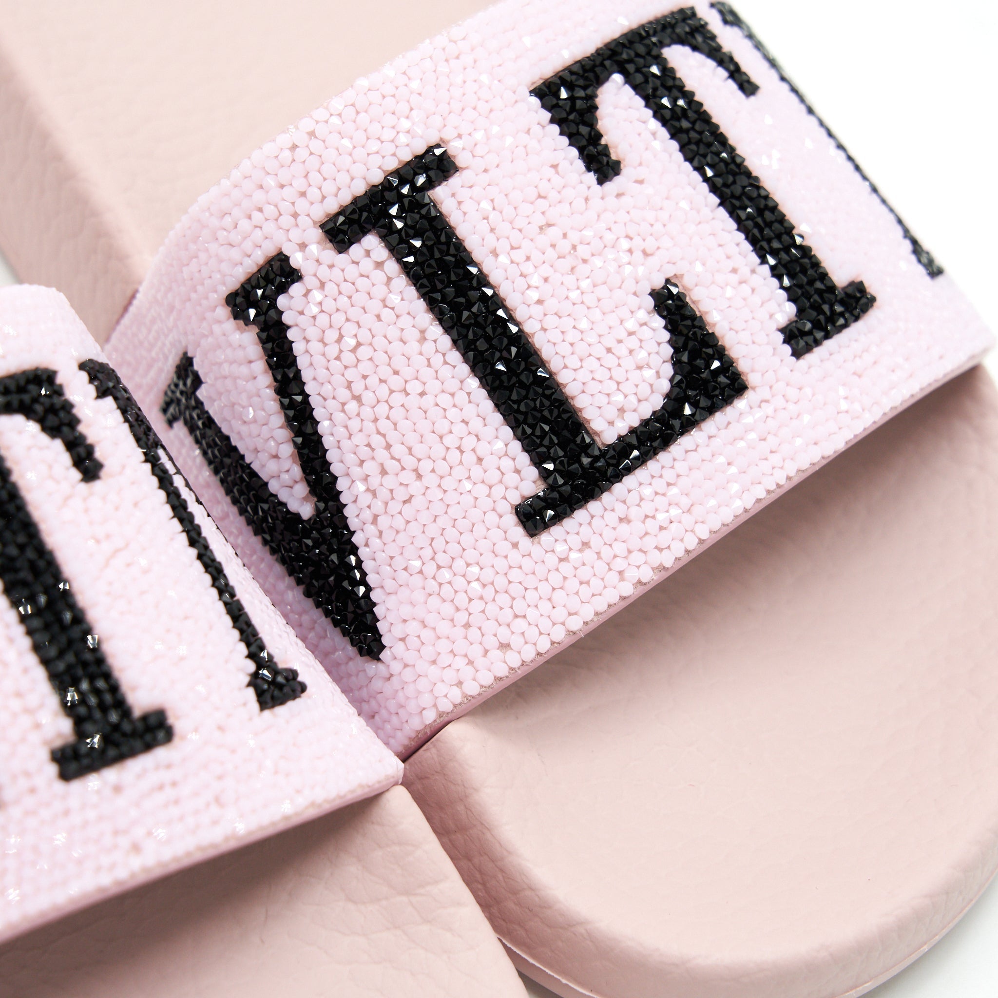 VALENTINO RUBBER SLIDER SANDAL PINK