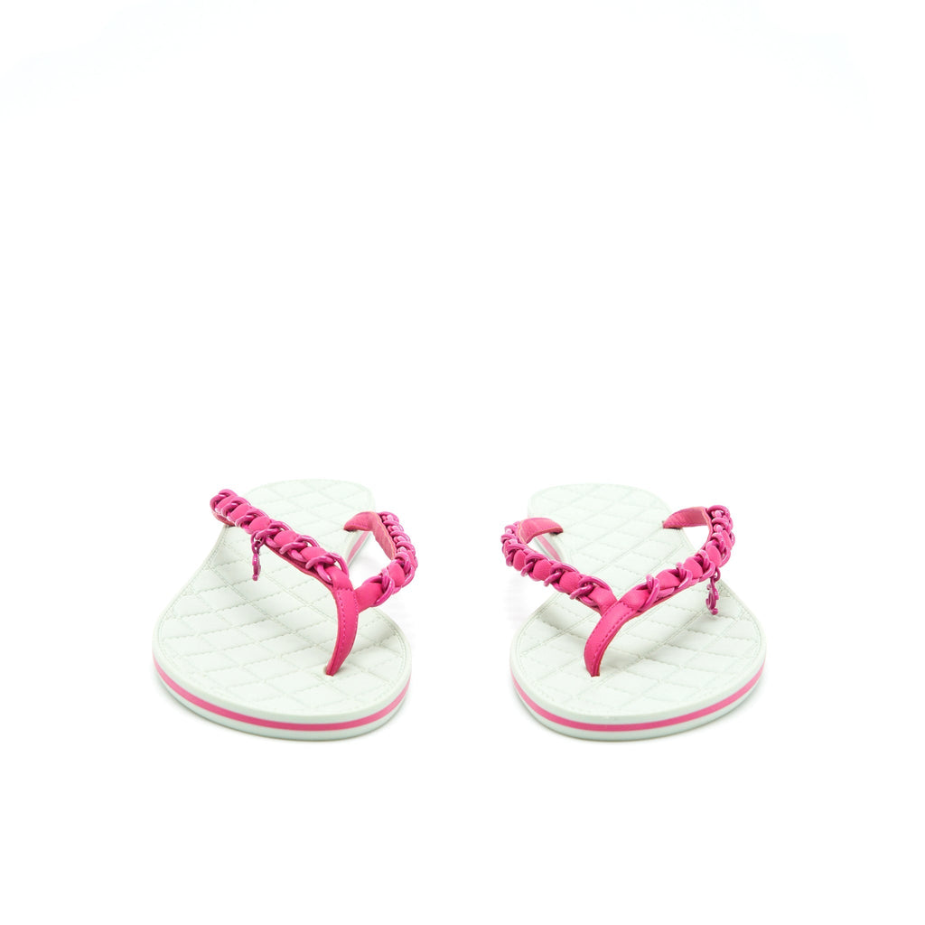 CHANEL SANDALS MINT GREEN/ PINK