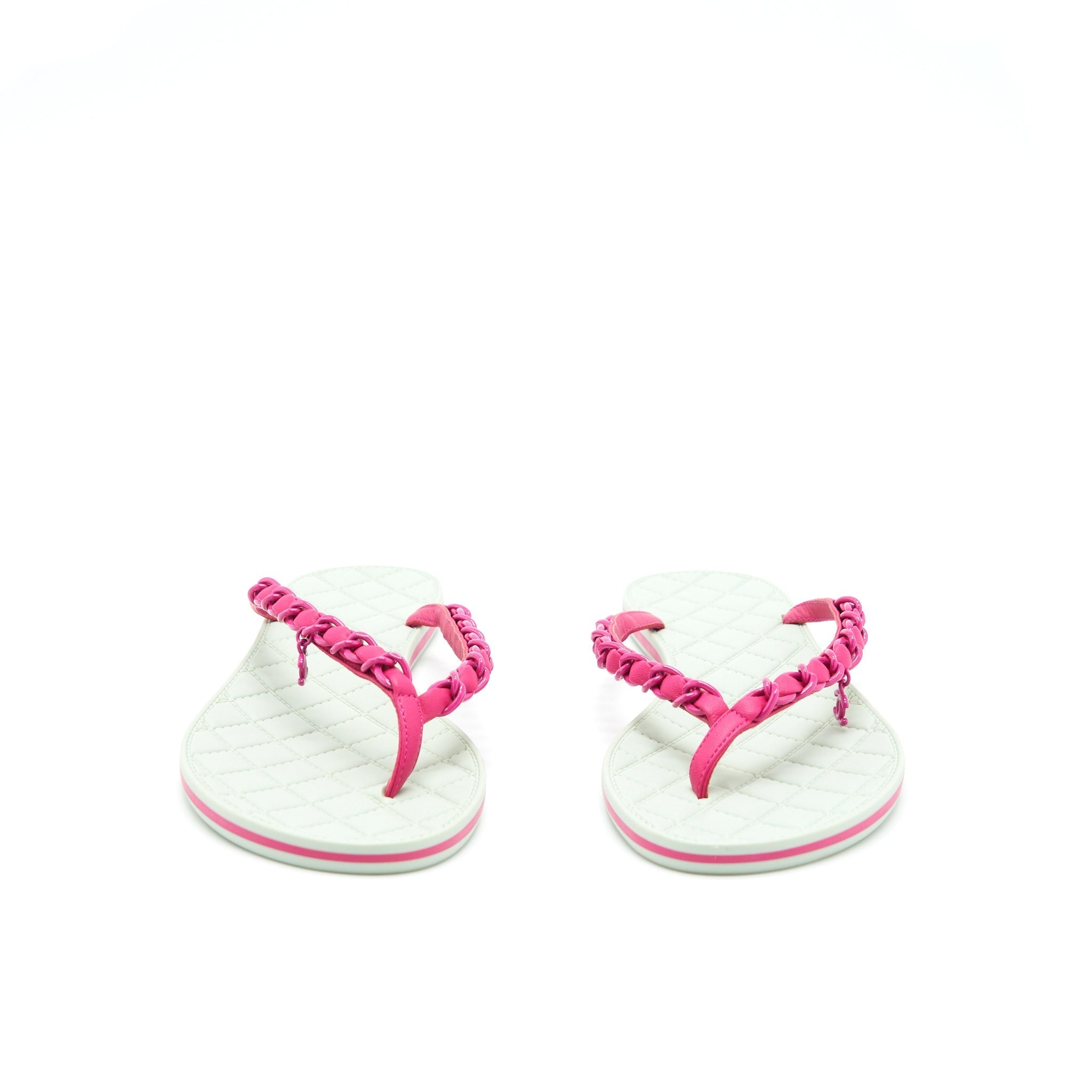 CHANEL SANDALS MINT GREEN/ PINK