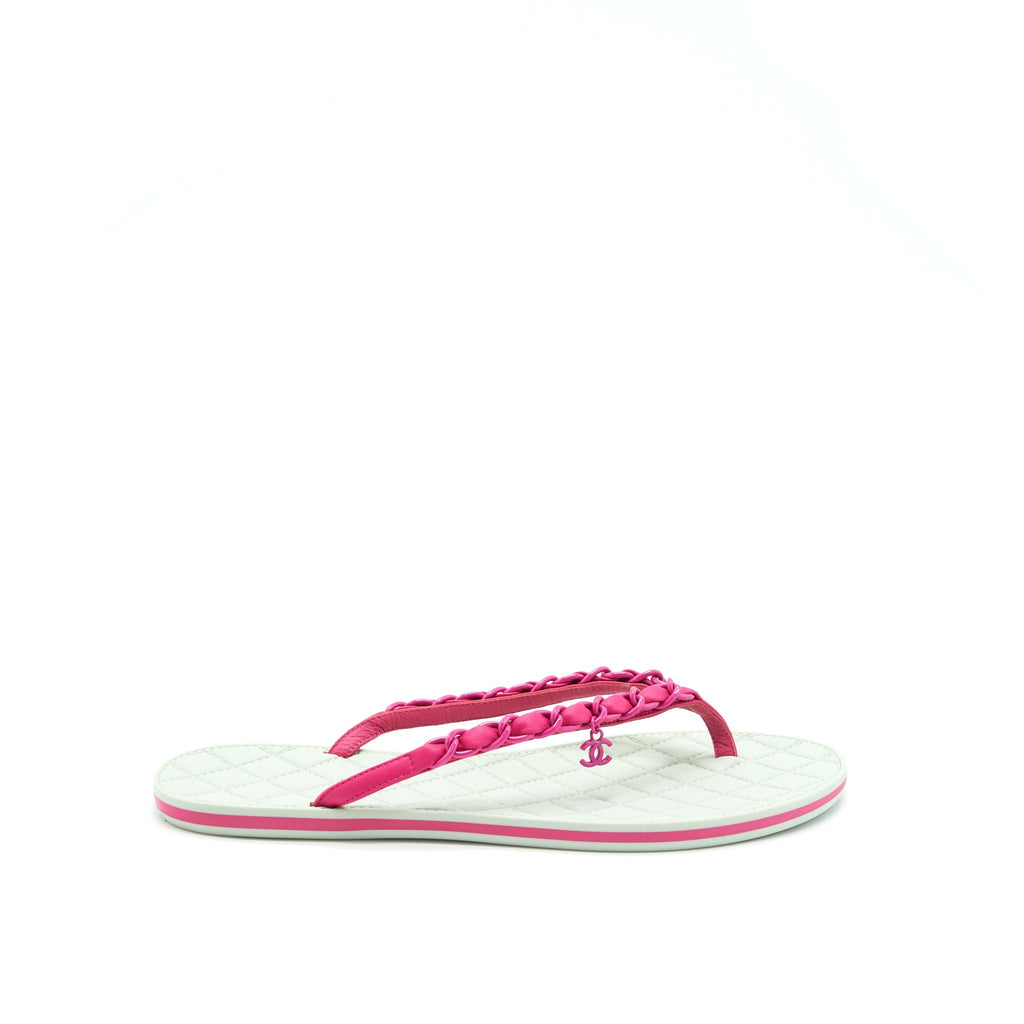 CHANEL SLIPPER MINT GREEN/ PINK