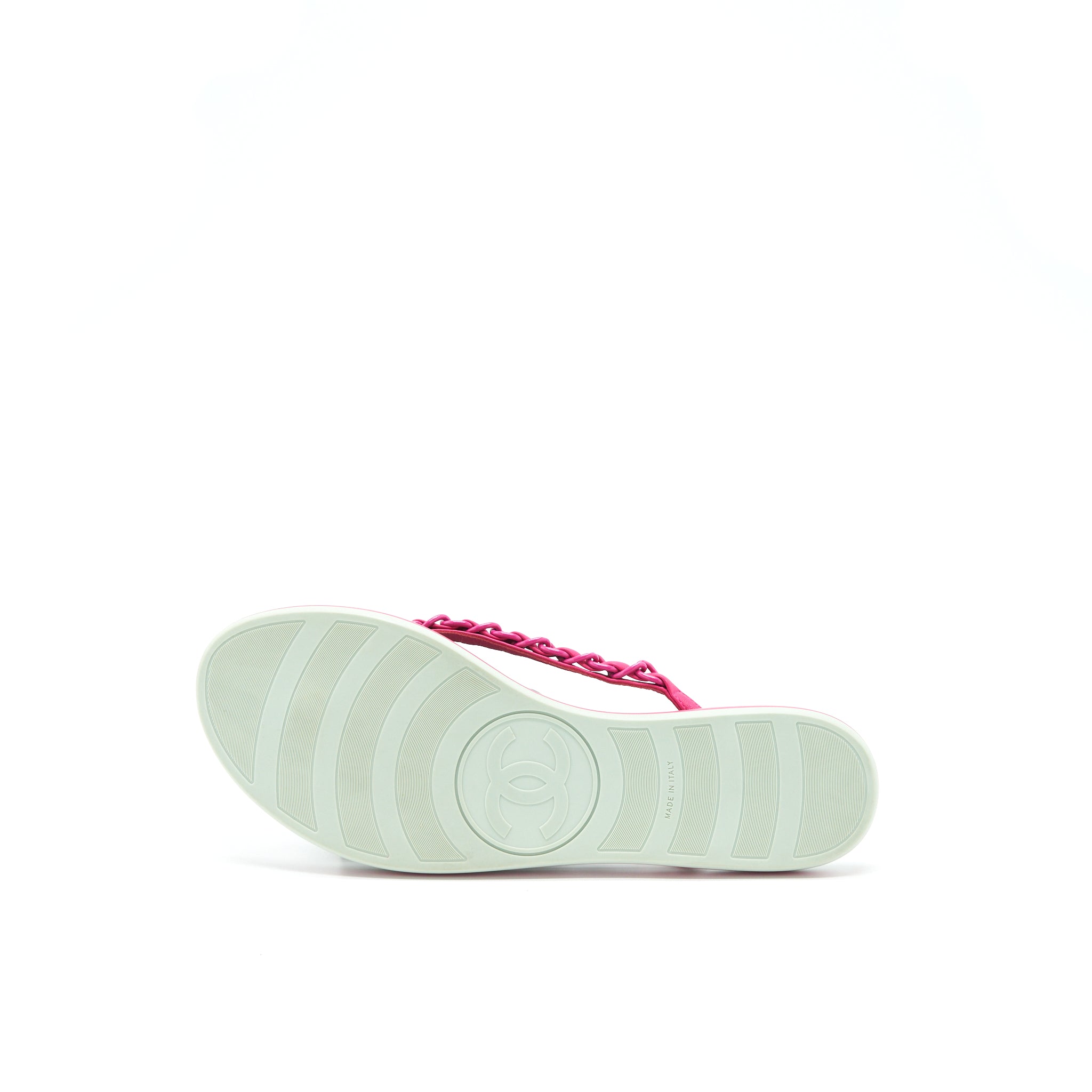 CHANEL SANDALS MINT GREEN/ PINK