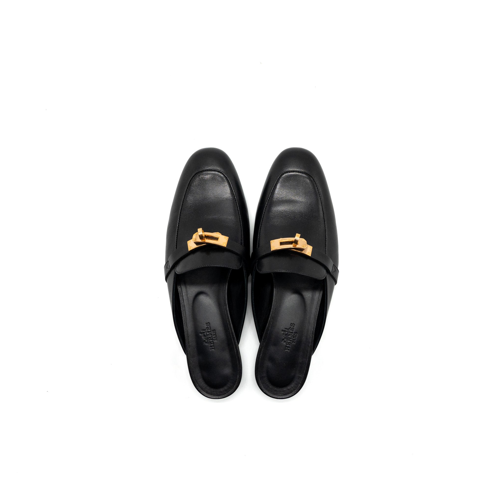 HERMES OZ MULE BLACK RGHW