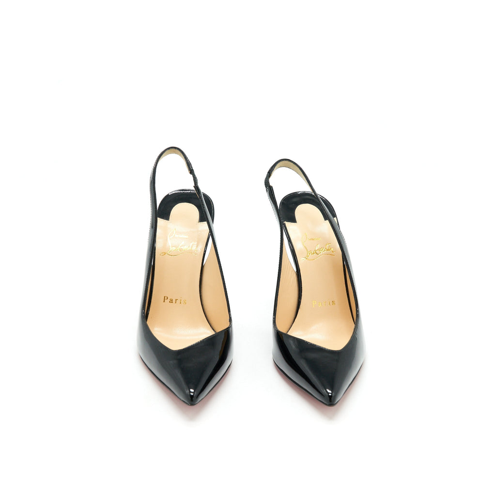 CHRISTIAN LOUBOUTIN FLEUVE PATENT BLACK