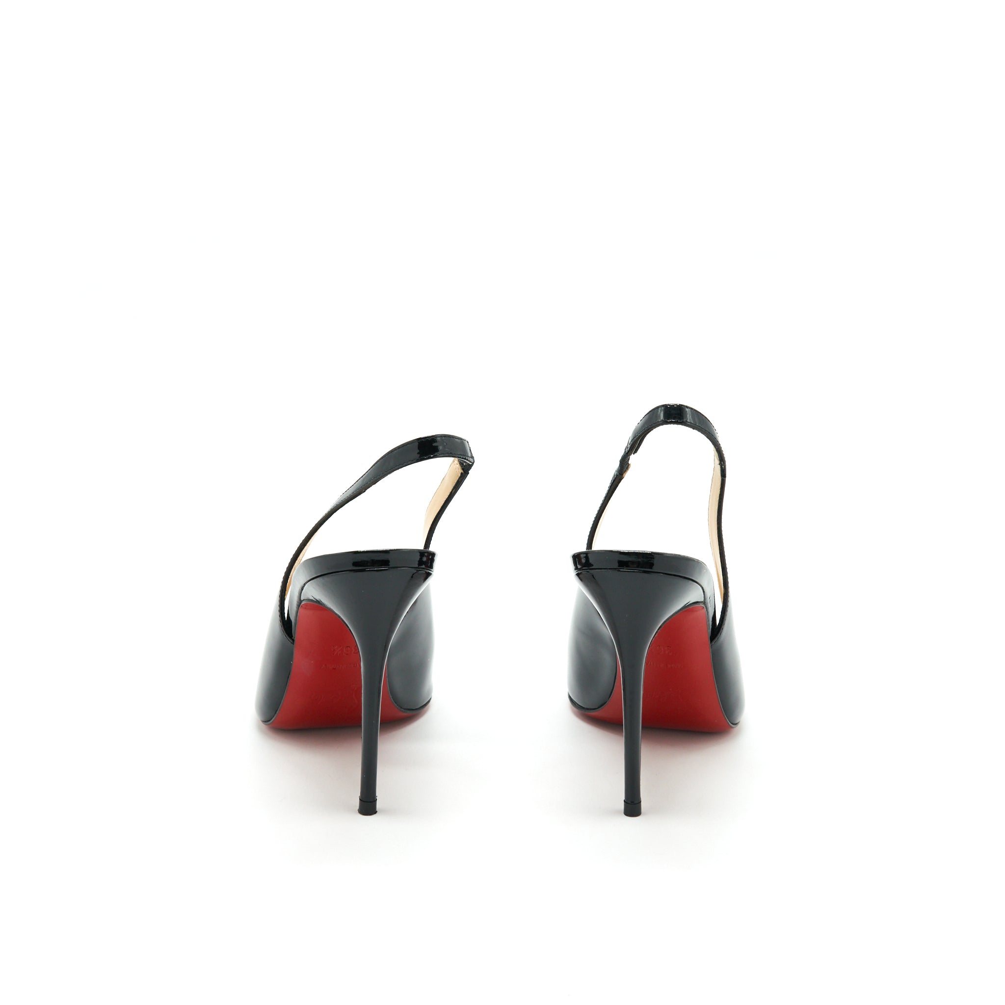 CHRISTIAN LOUBOUTIN FLEUVE PATENT BLACK