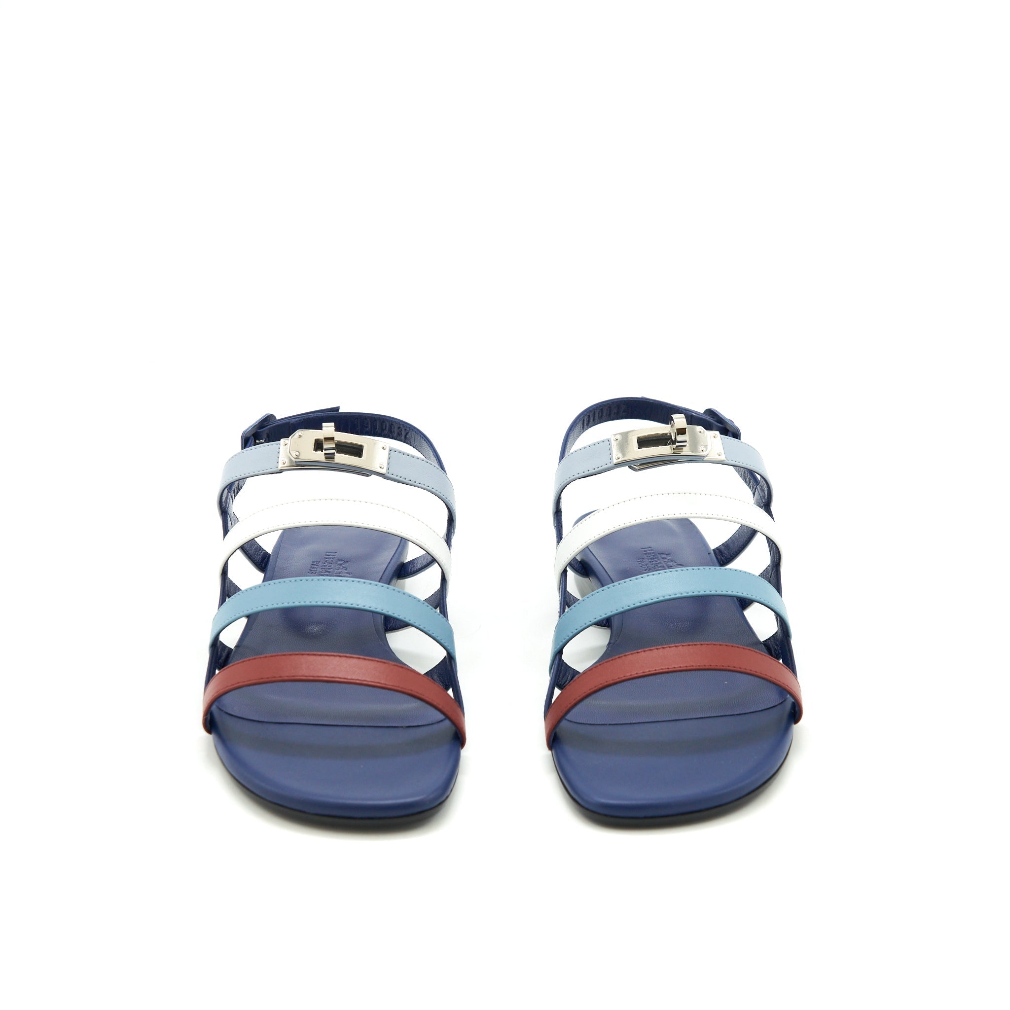 HERMES TRANSAT SANDAL BLUE MULTICOLOUR
