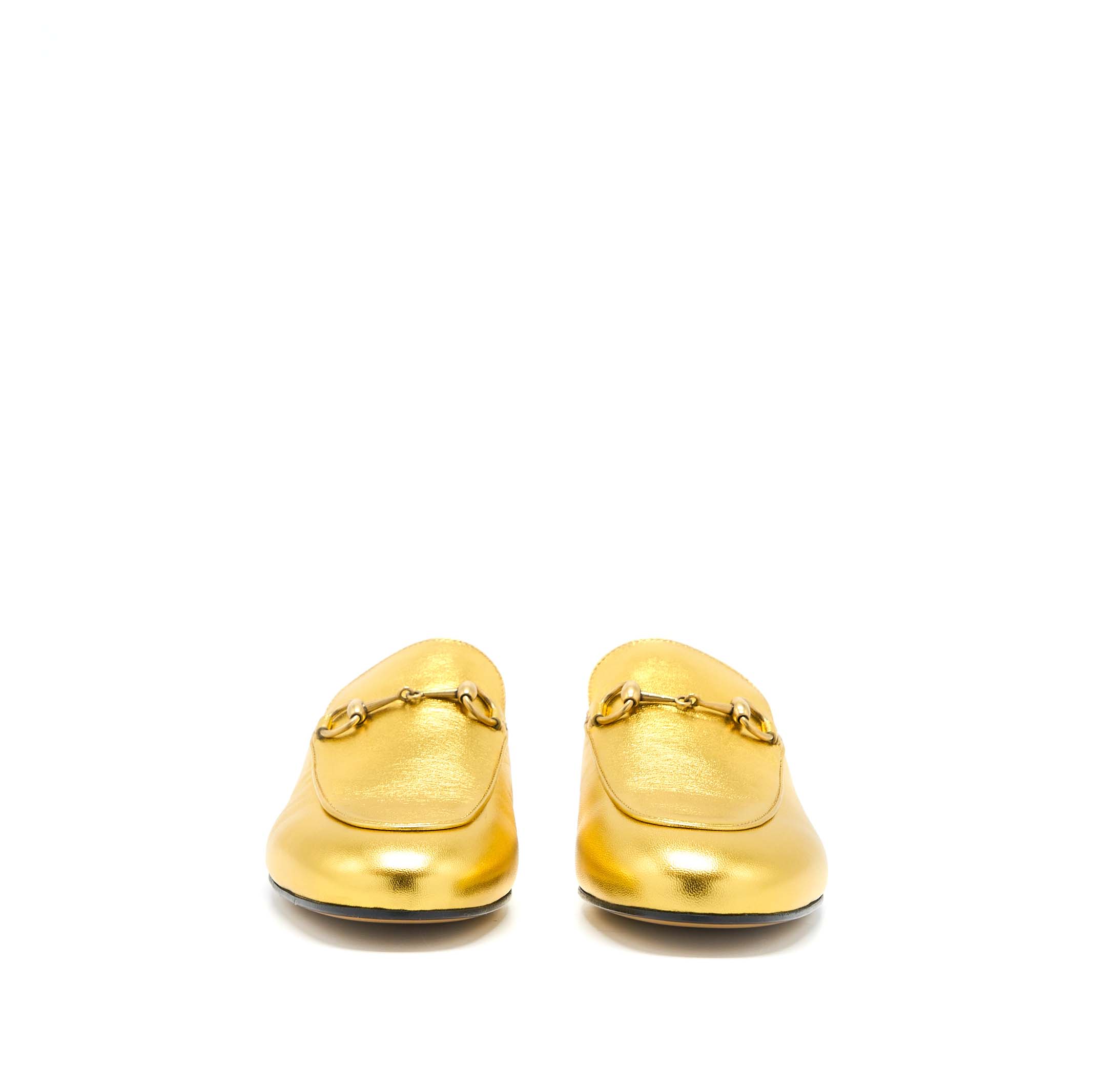 GUCCI PRINCETOWN SLIPPER GOLD WITH GHW