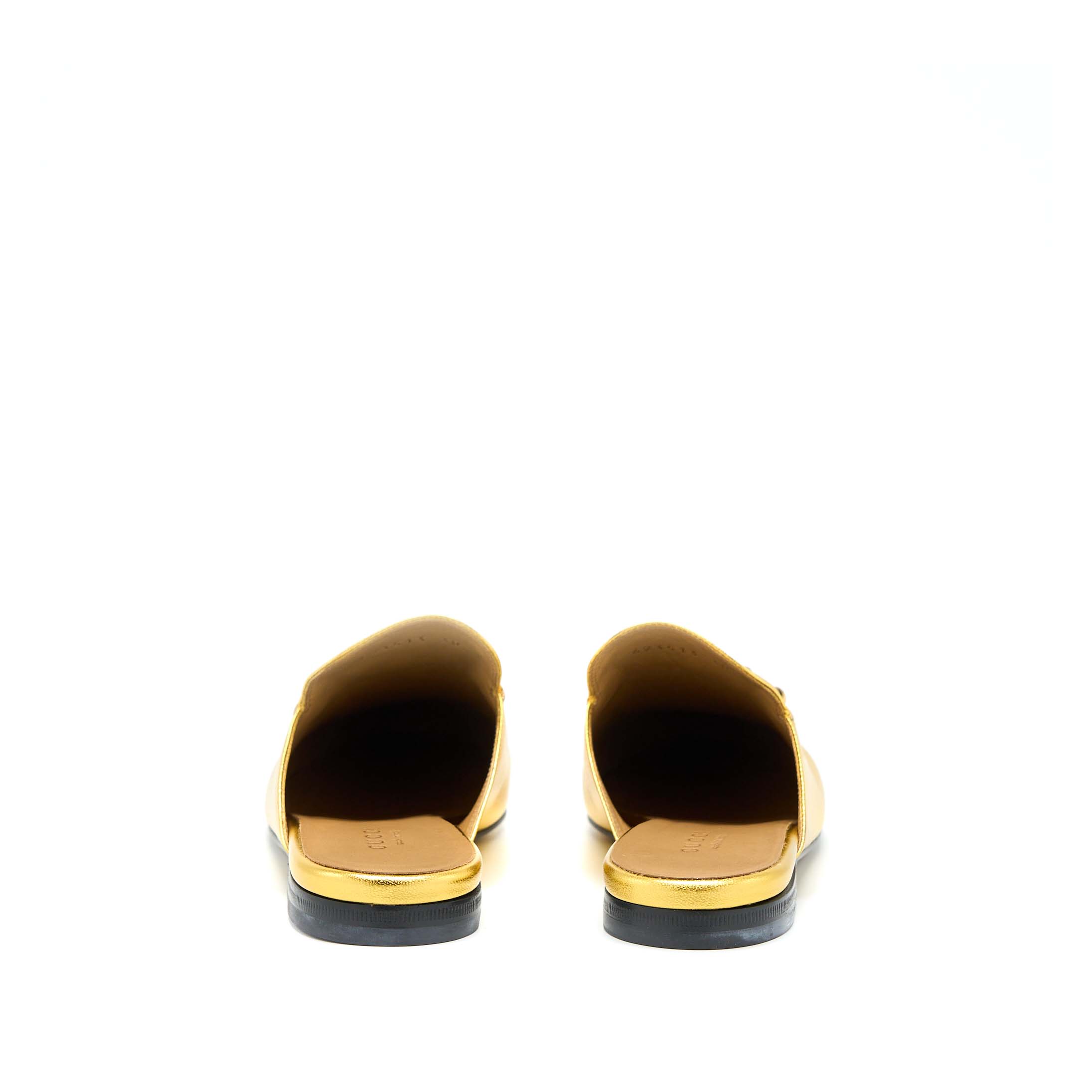 GUCCI PRINCETOWN SLIPPER GOLD WITH GHW