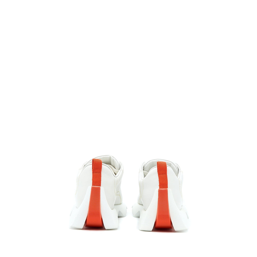 HERMES FEMME ENVOL SNEAKER CALFSKIN/SUEDE GOATSKIN CHÈVRE VELOURS BLANC