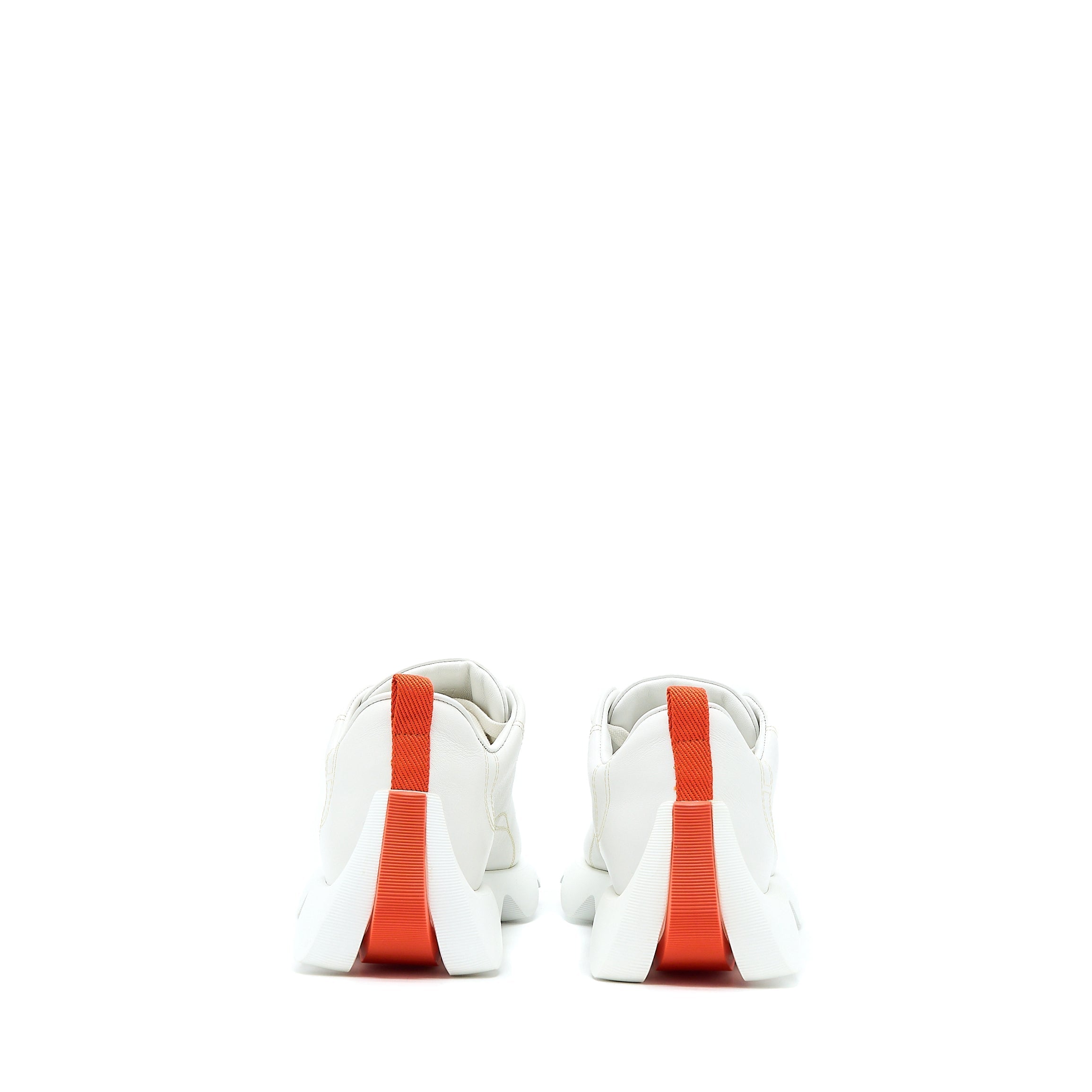 HERMES FEMME ENVOL SNEAKER CALFSKIN/SUEDE GOATSKIN CHÈVRE VELOURS BLANC