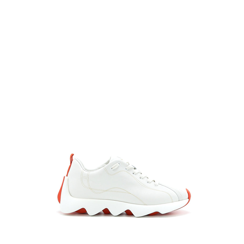 HERMES FEMME ENVOL SNEAKER CALFSKIN/SUEDE GOATSKIN CHÈVRE VELOURS BLANC