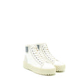 CHANEL HIGH TOP SNEAKER SUEDE/FABRIC WHITE/LIGHT GREY