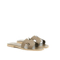 HERMES ORAN SANDALS EPSOM ETOUPE