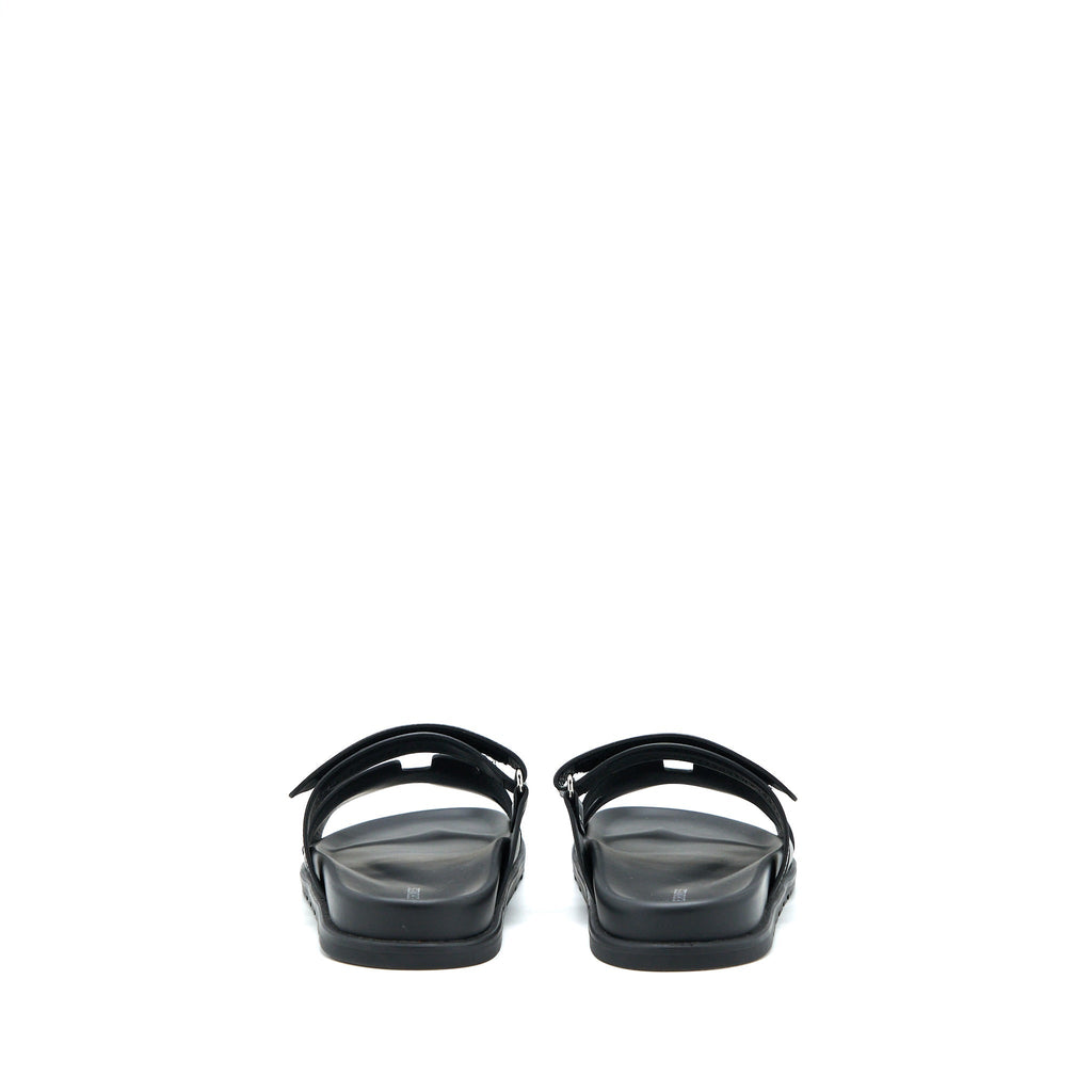 HERMES CHYPRE SANDALS BLACK