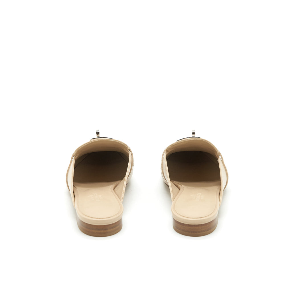 HERMES OZ MULES TOUCH WITH LIZARD BEIGE SARRAZIN
