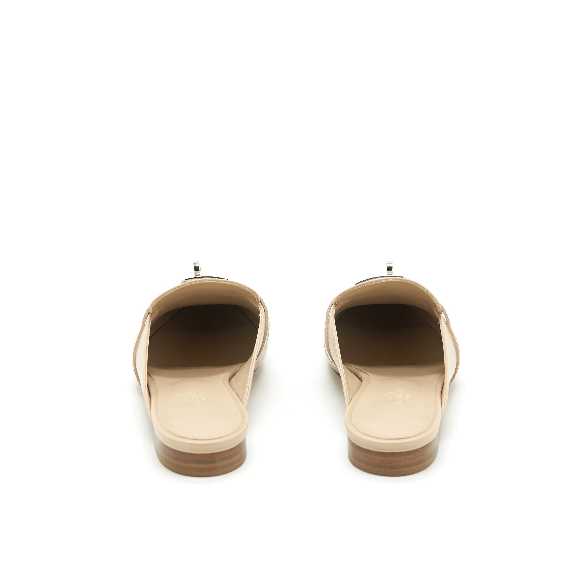 HERMES OZ MULES TOUCH WITH LIZARD BEIGE SARRAZIN