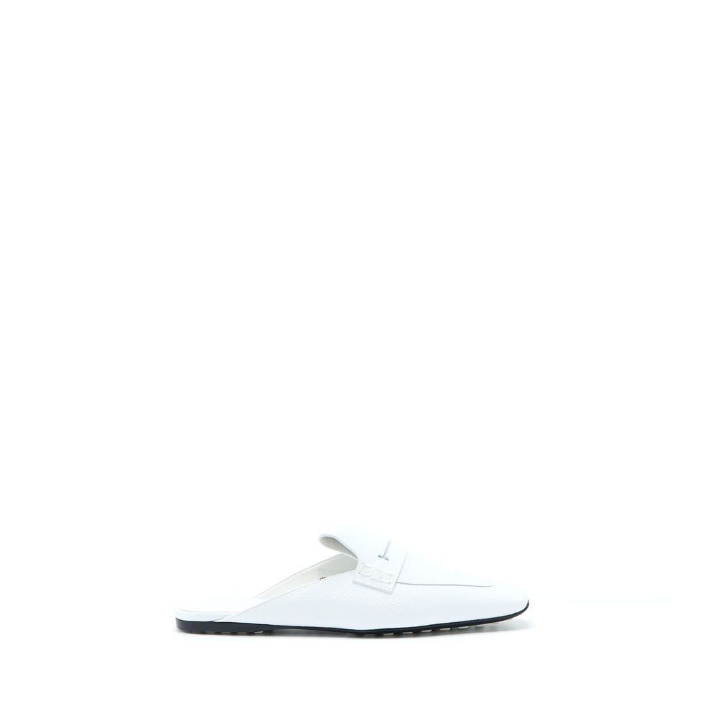 HERMES MULES FEMME ELOGE CHEVRE LIEGEE BLANC