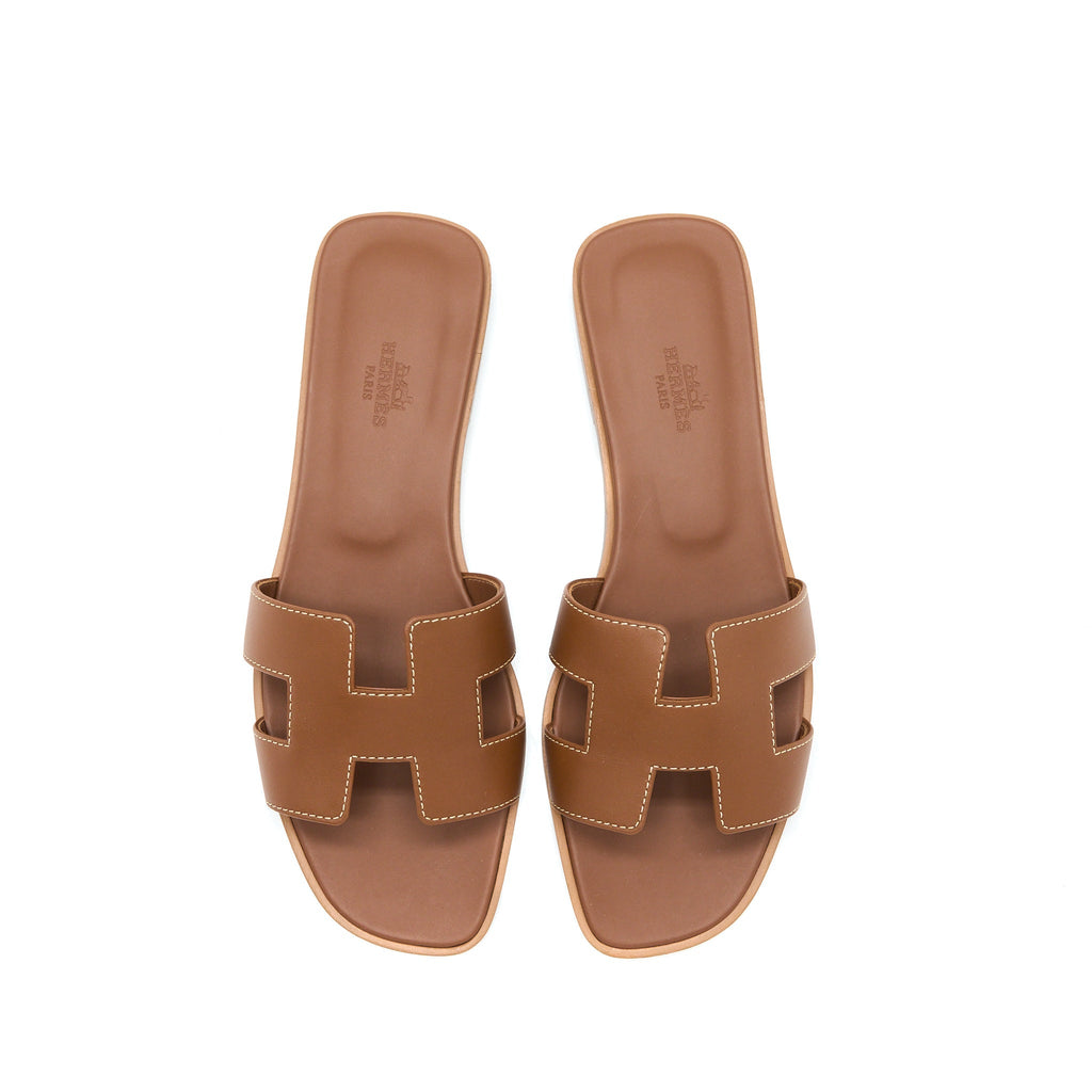 HERMES ORAN SANDAL GOLD