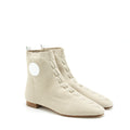 HERMES DUO ANKLE BOOTS NOCCIOLA /BLANC