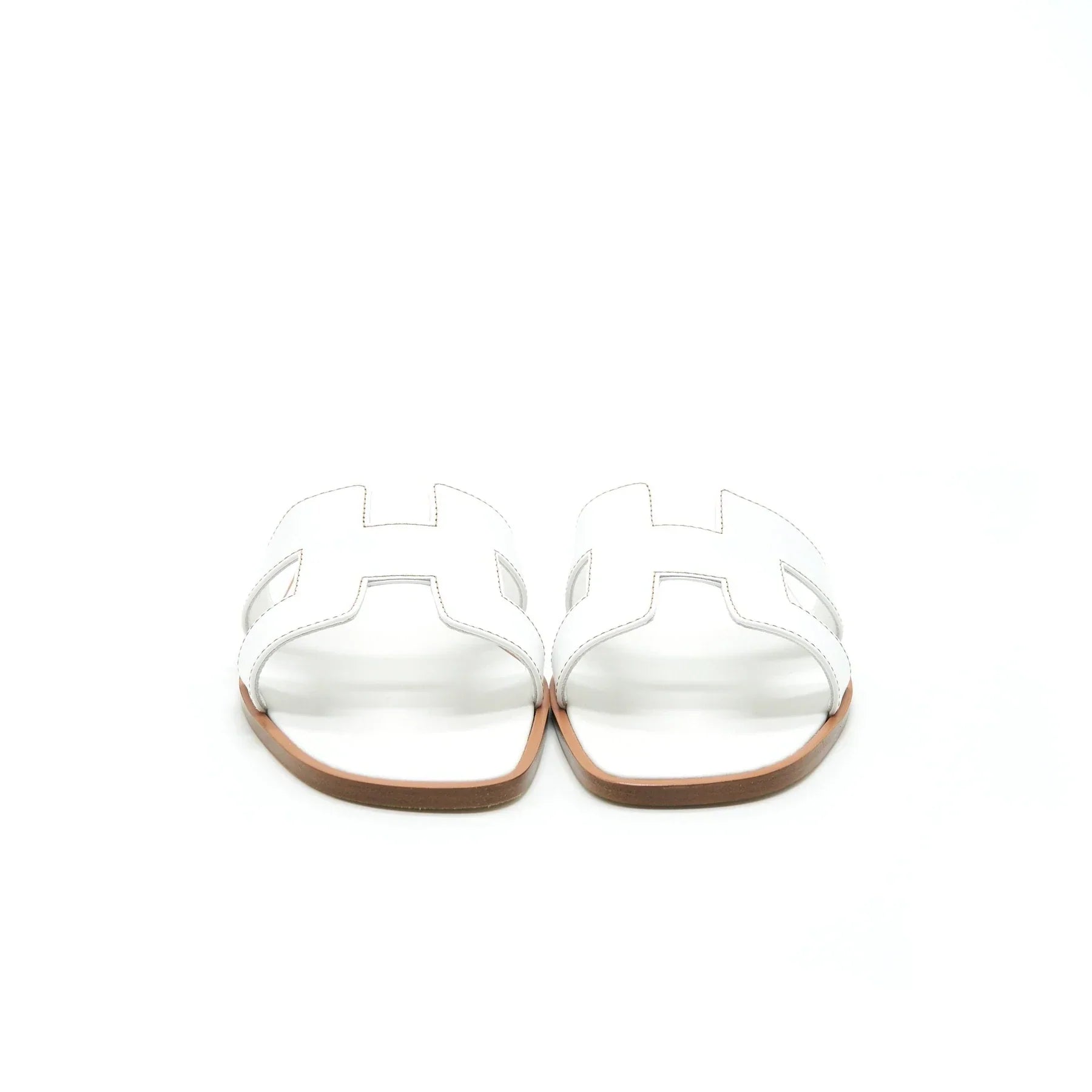 HERMES ORAN SANDAL BOX BLANC