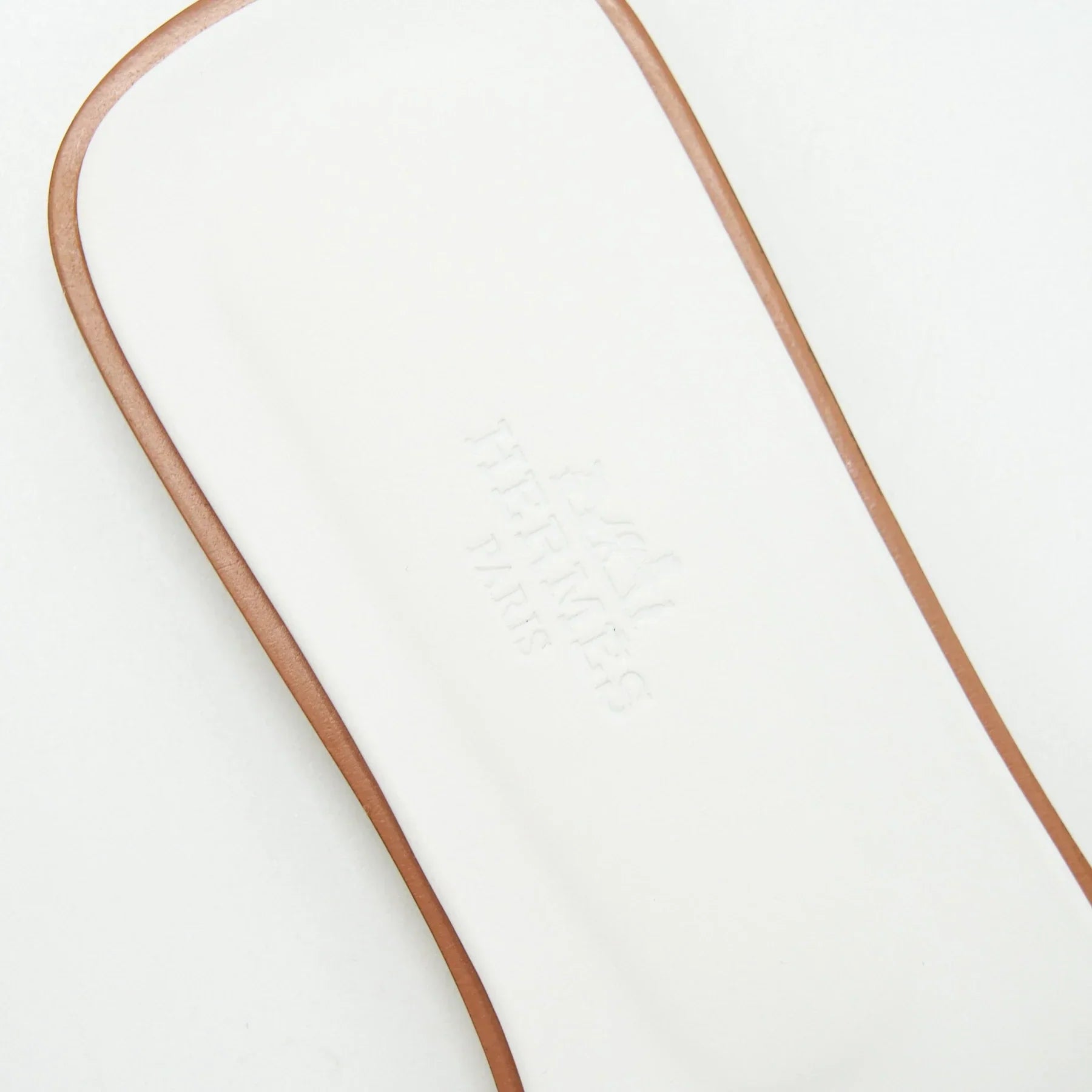 HERMES ORAN SANDAL BOX BLANC