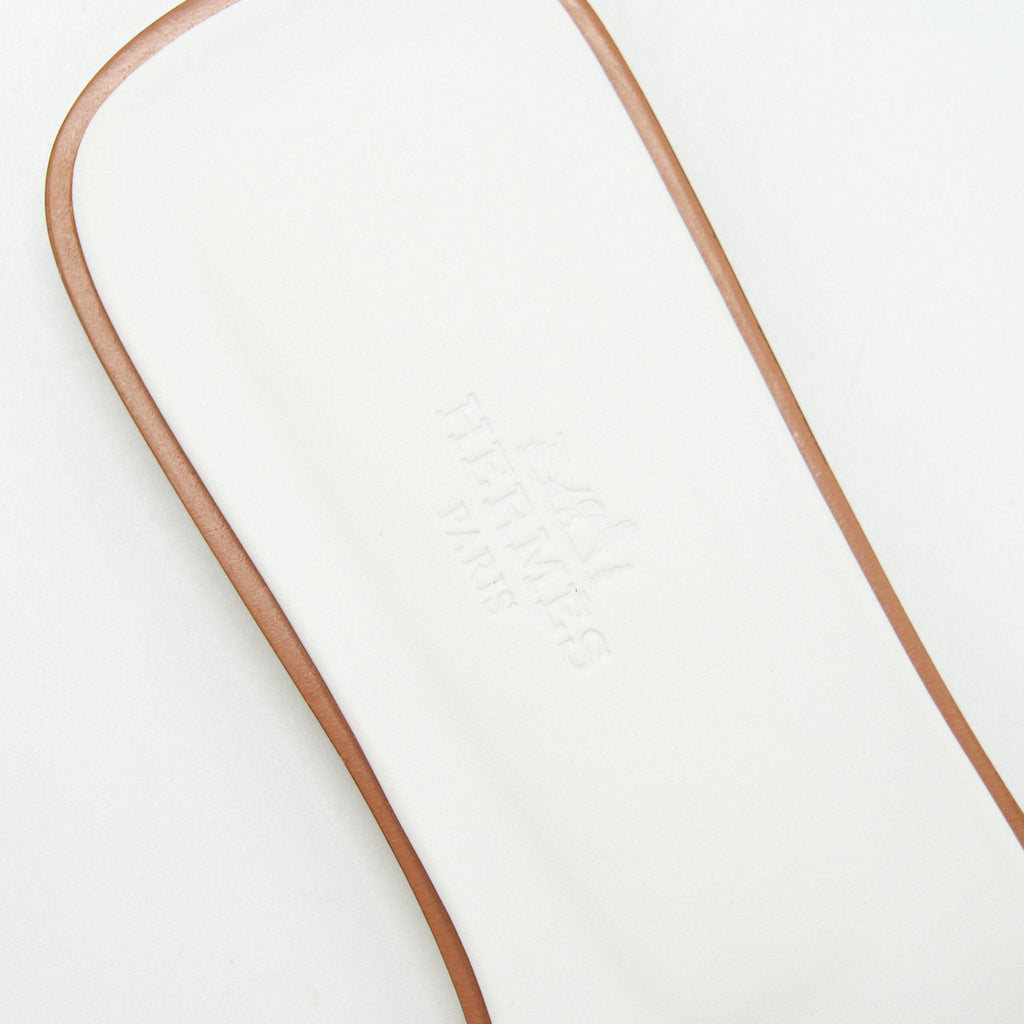 HERMES ORAN SANDAL BLANC