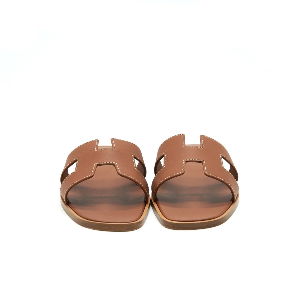 HERMES ORAN SANDAL BOX GOLD