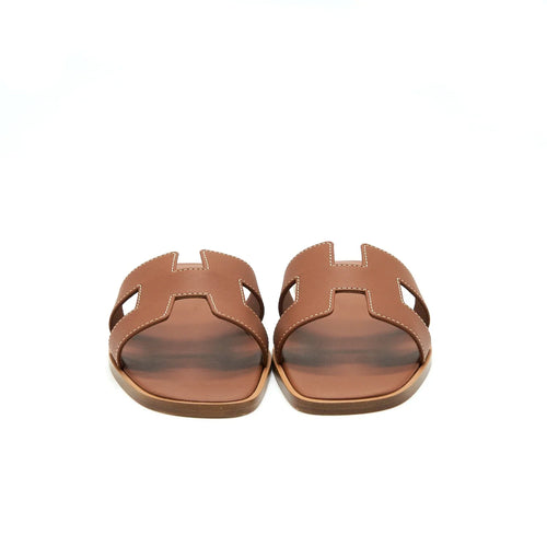 HERMES ORAN SANDAL BOX GOLD
