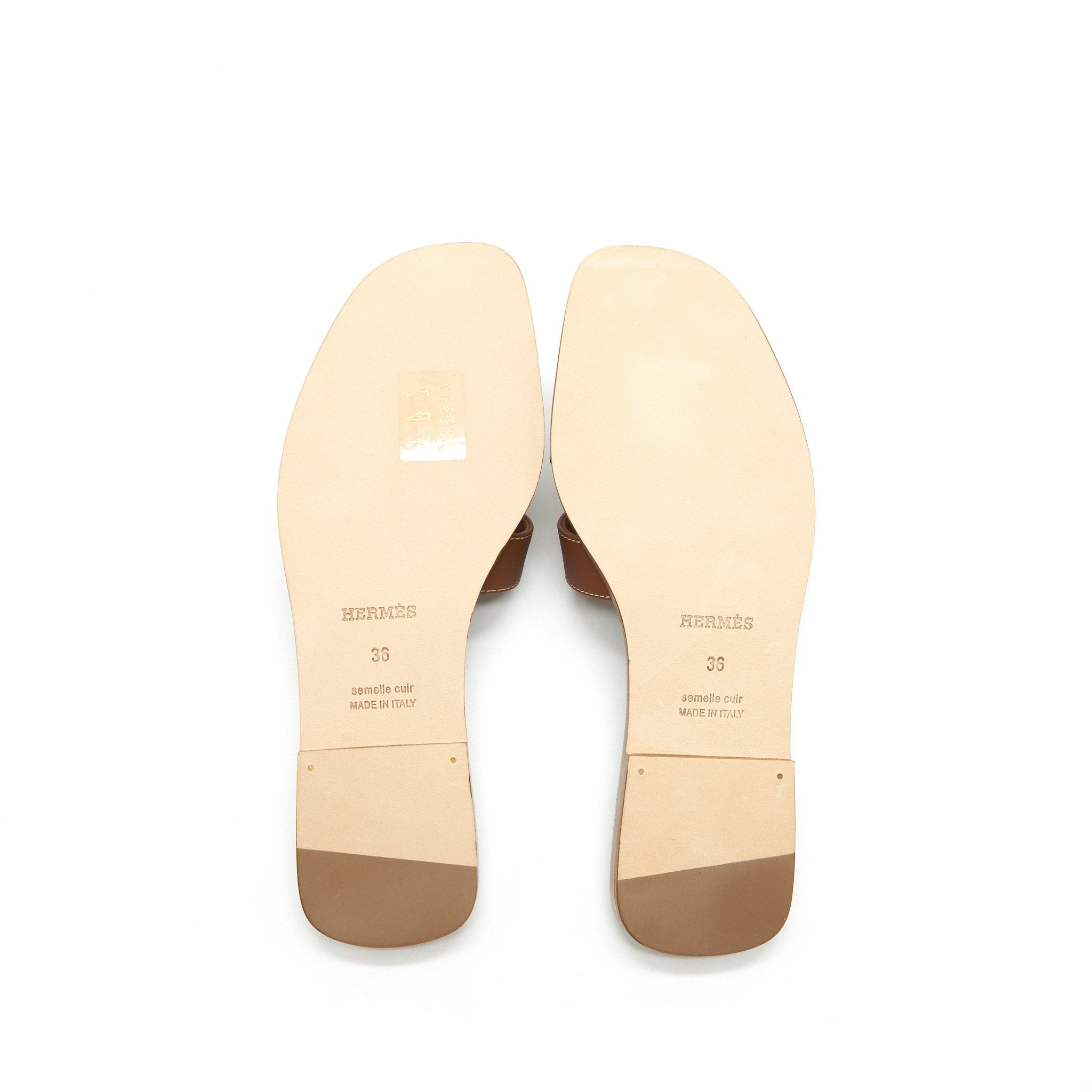 HERMES ORAN SANDAL GOLD NEW VERSION