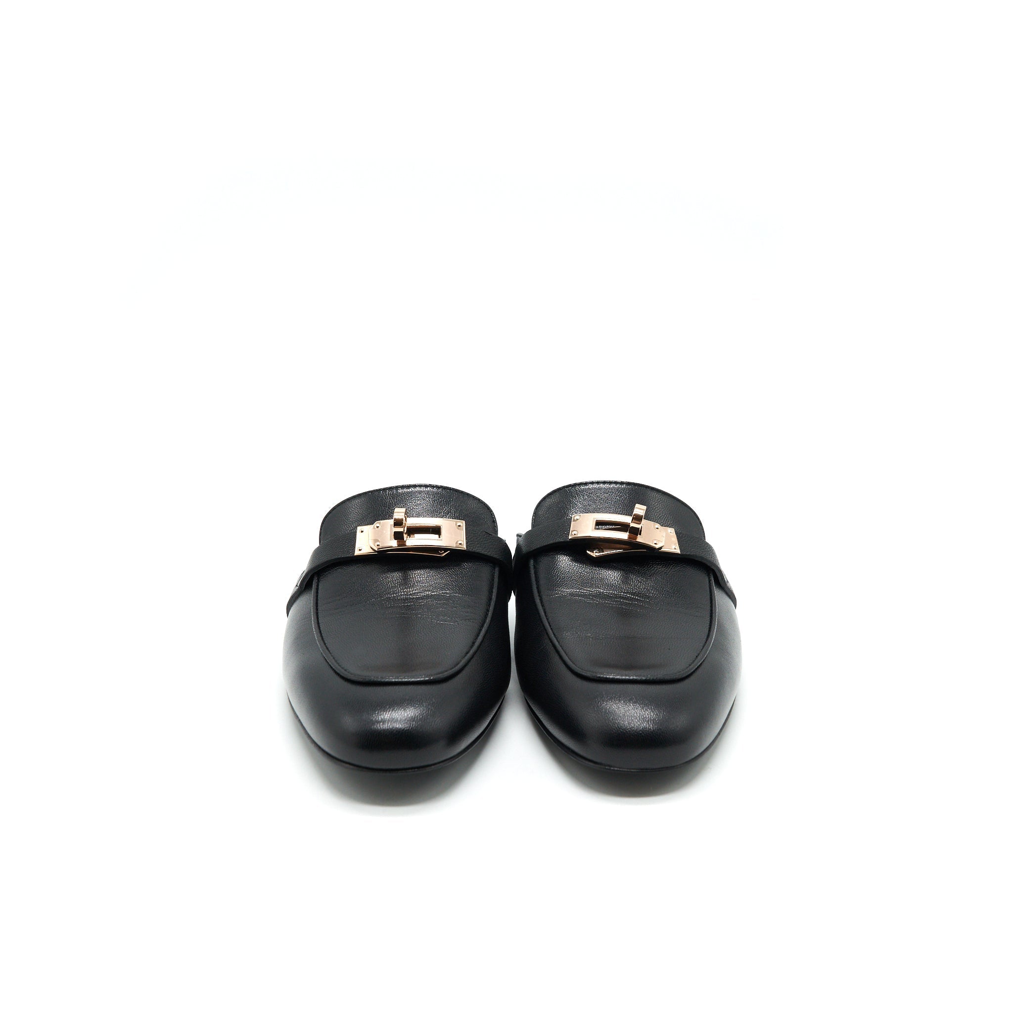 HERMES OZ MULE BLACK RGHW