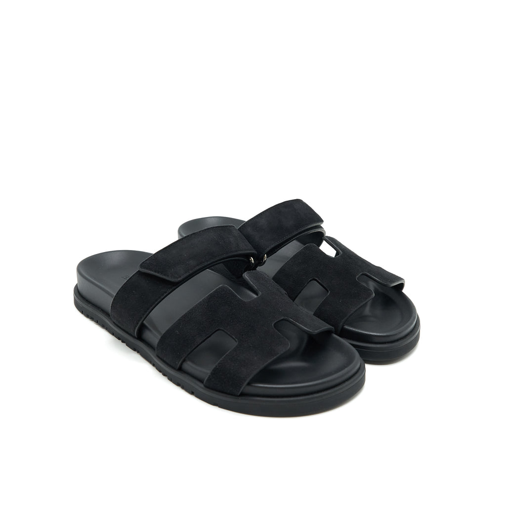 HERMES CHYPRE SANDAL BLACK