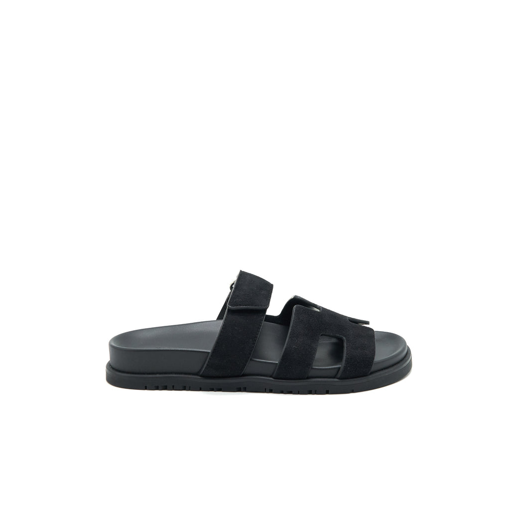 HERMES CHYPRE SANDAL BLACK