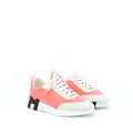 HERMES ORANGE/WHITE BOUNCING SNEAKER
