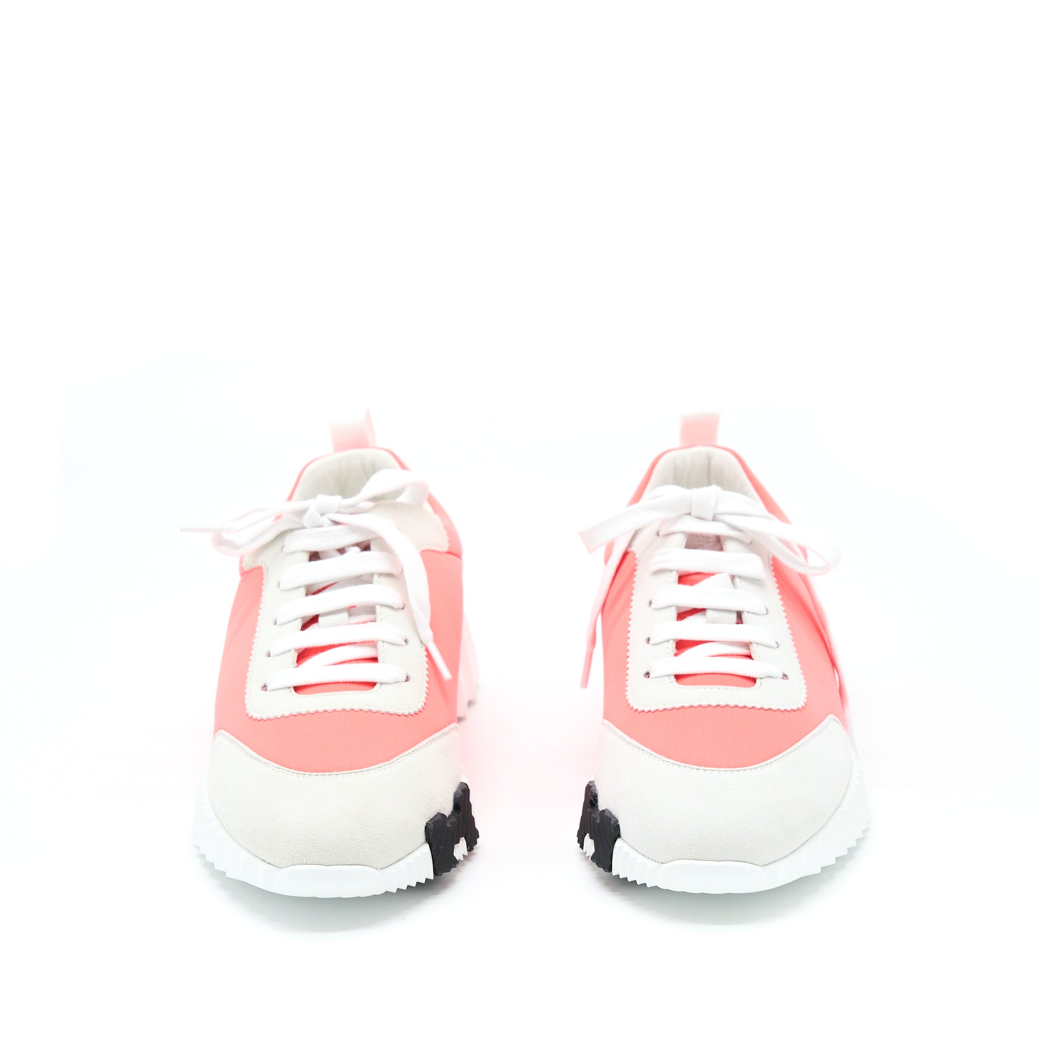 HERMES ORANGE/WHITE BOUNCING SNEAKER