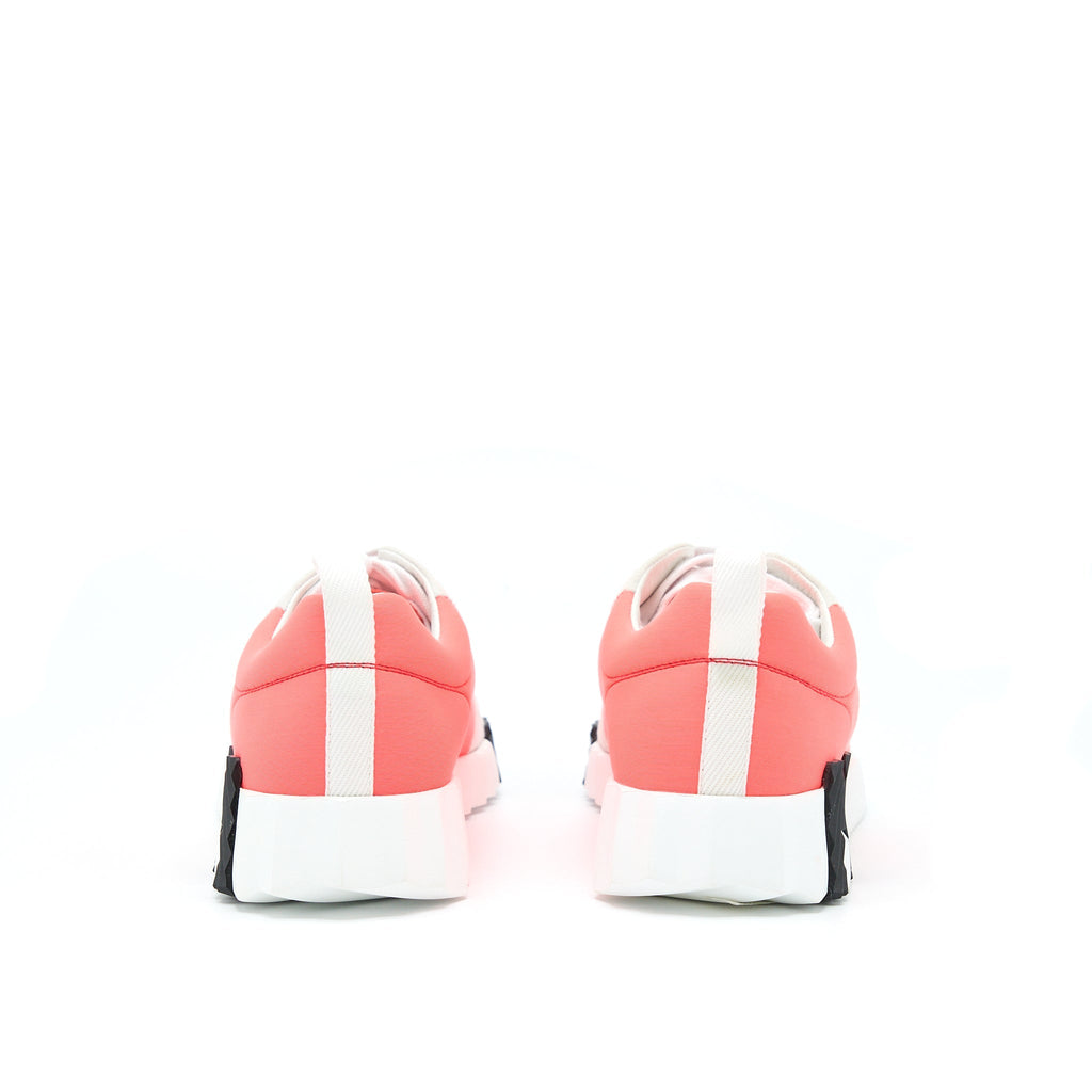 HERMES ORANGE/WHITE BOUNCING SNEAKER