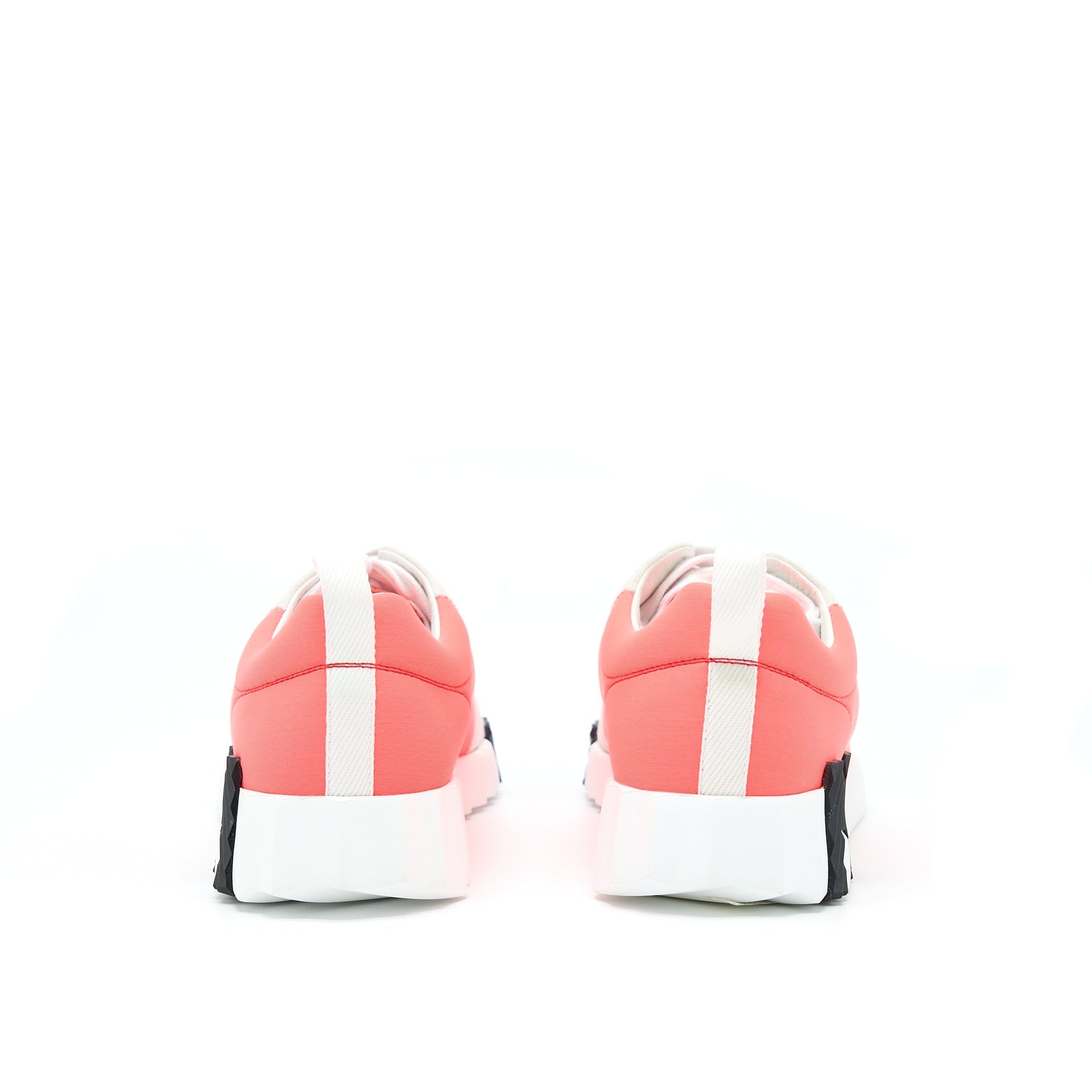 HERMES ORANGE/WHITE BOUNCING SNEAKER