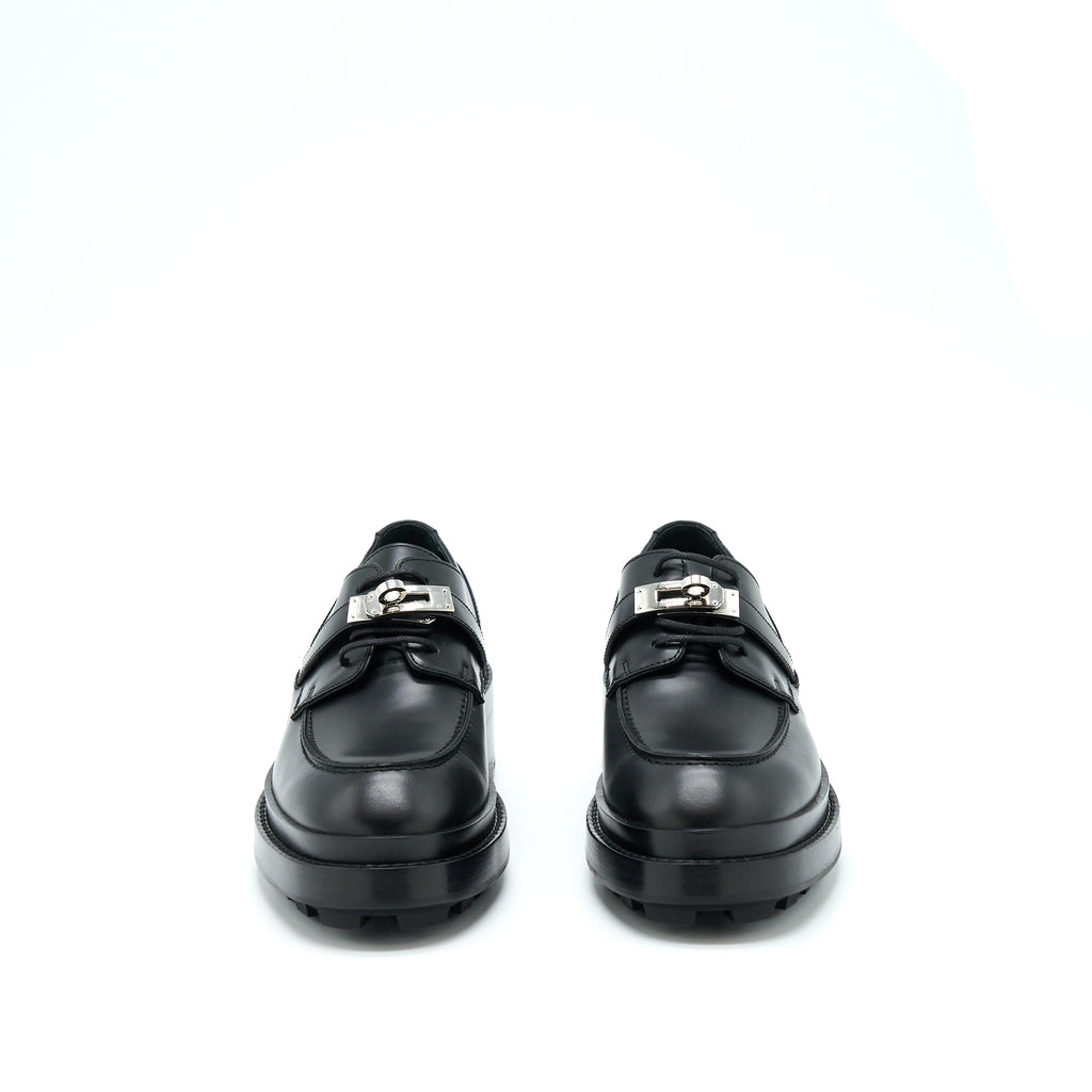 HERMES RICHELIEU DERBY FIRST LOAFER BLACK SHW