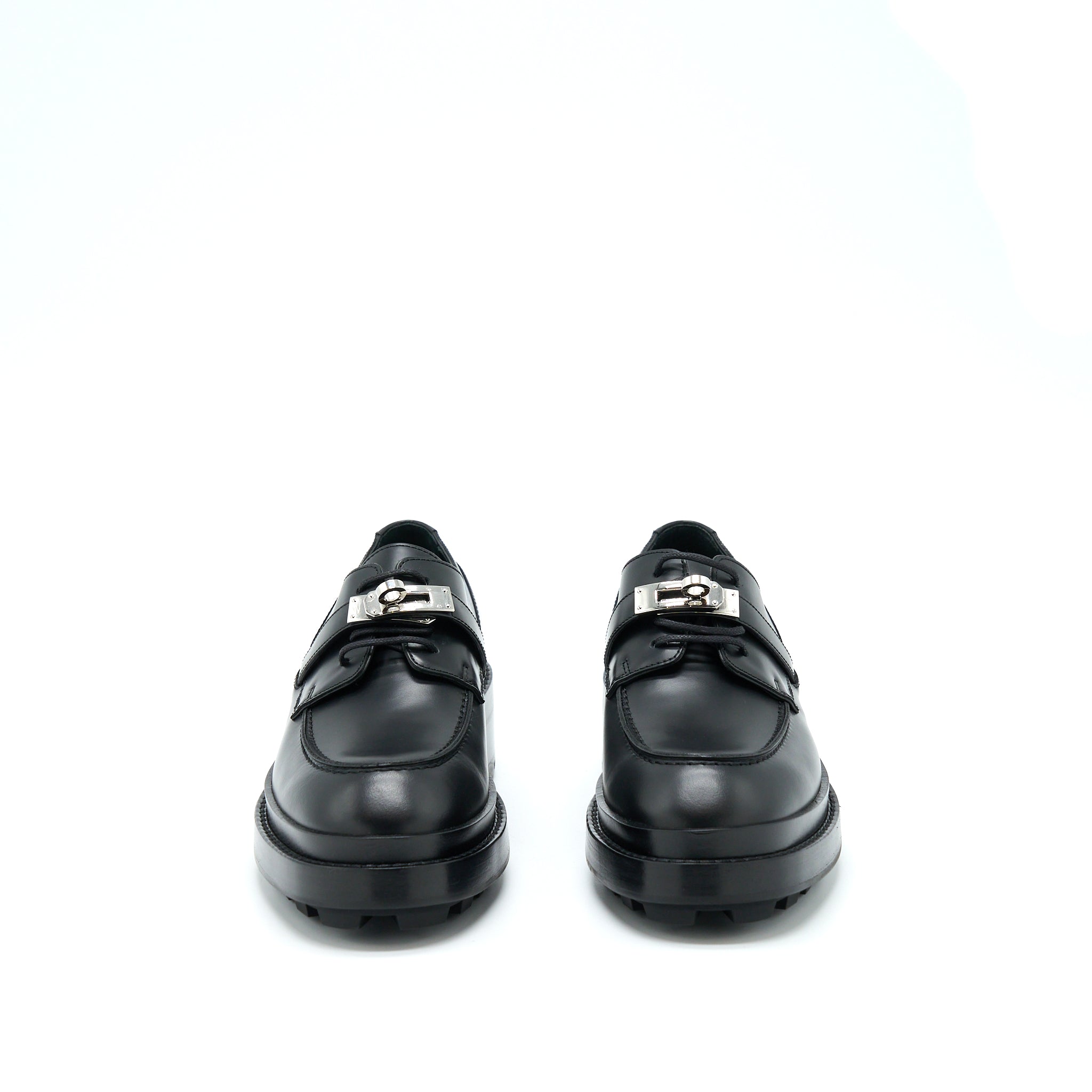 HERMES RICHELIEU DERBY FIRST LOAFER BLACK SHW