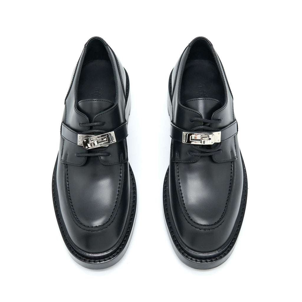 HERMES RICHELIEU DERBY FIRST LOAFER BLACK SHW