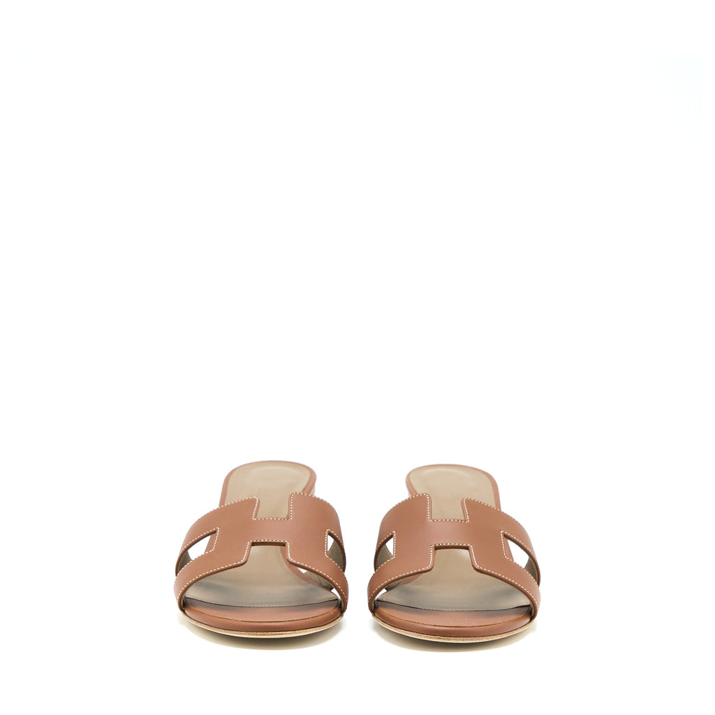 HERMES OASIS SANDAL CALFSKIN GOLD