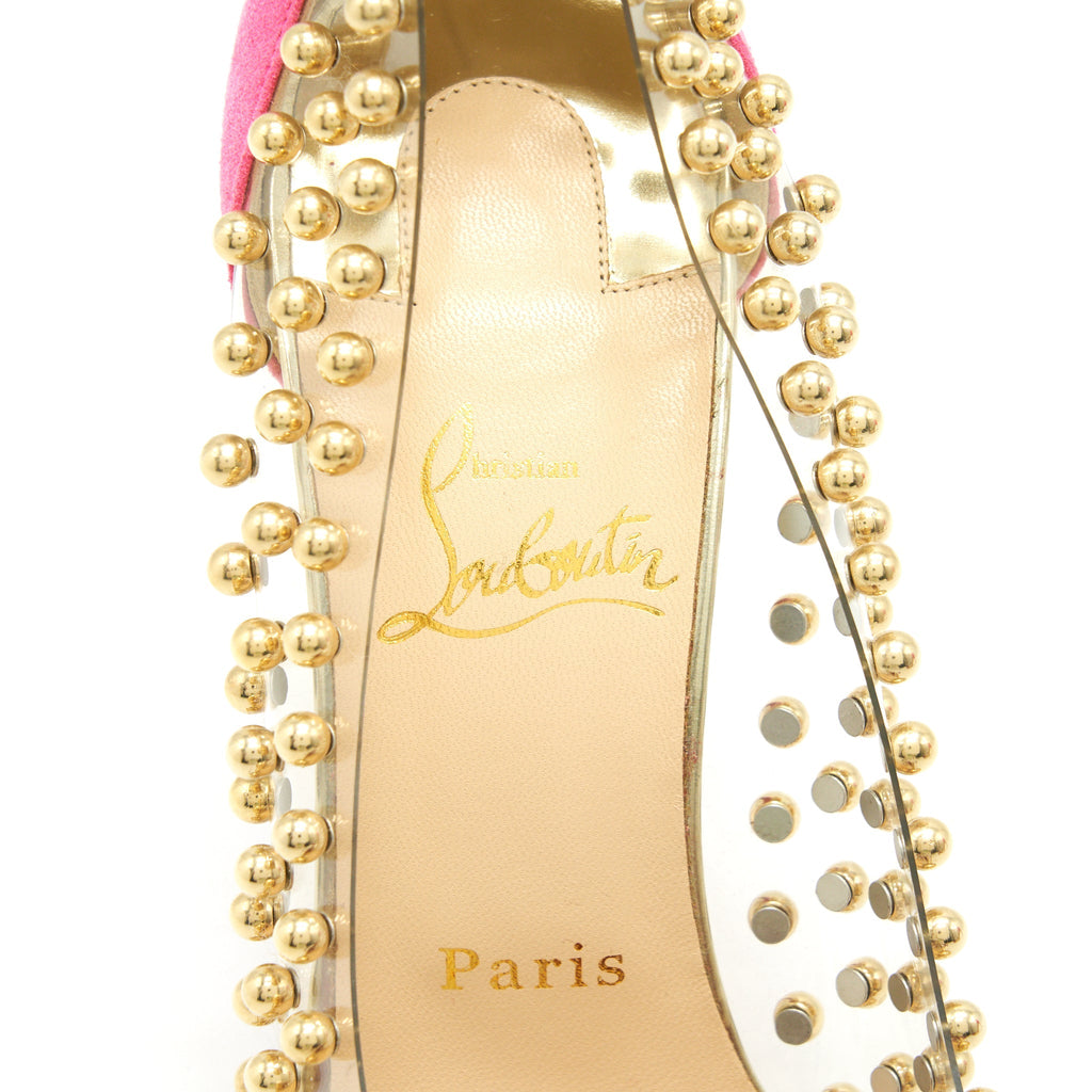 CHRISTIAN LOUBOUTIN TRANSPARENCY HIGH HEEL SHOES