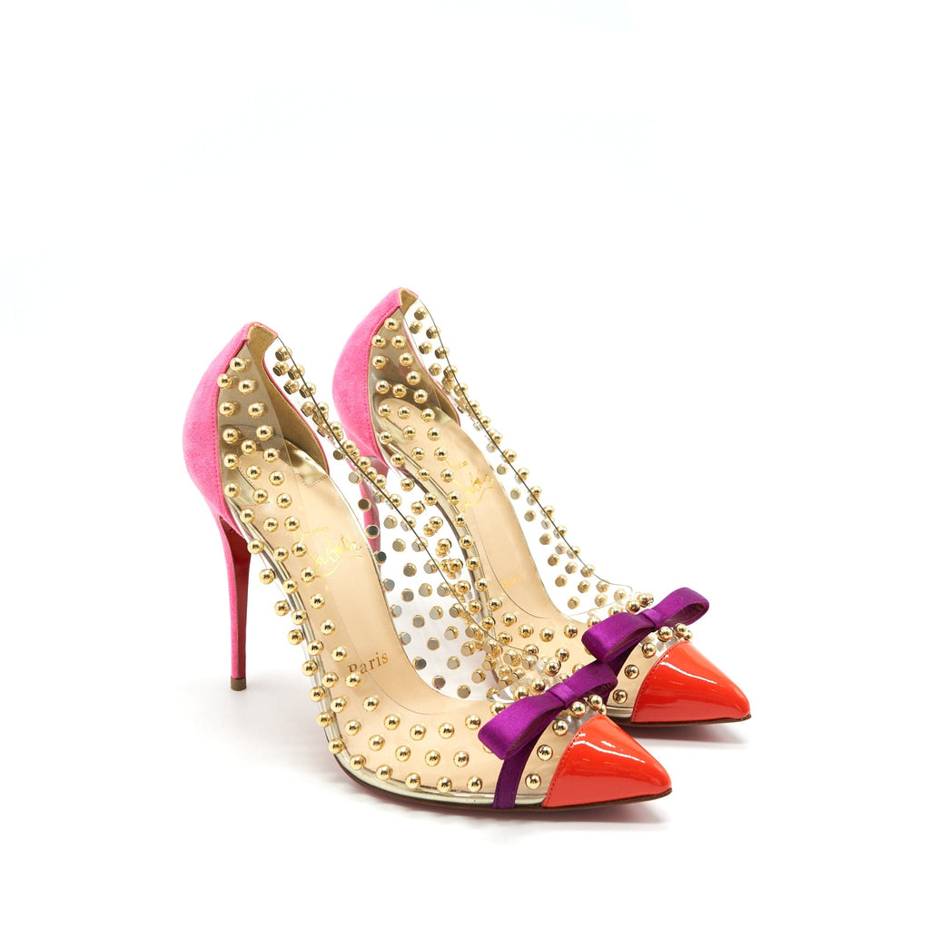 CHRISTIAN LOUBOUTIN TRANSPARENCY HIGH HEEL SHOES