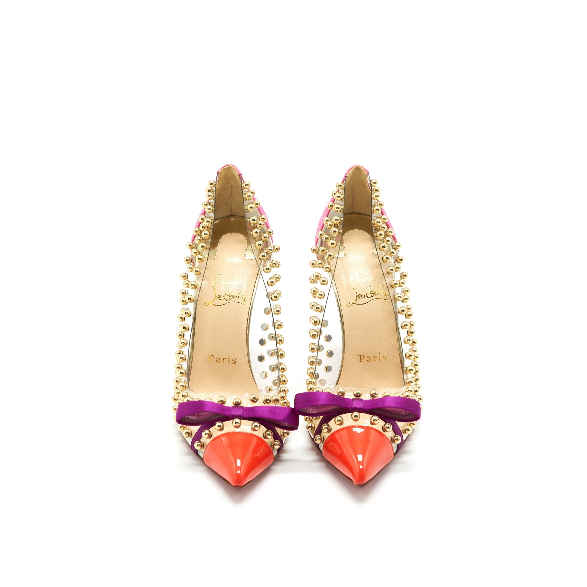 CHRISTIAN LOUBOUTIN TRANSPARENCY HIGH HEEL SHOES