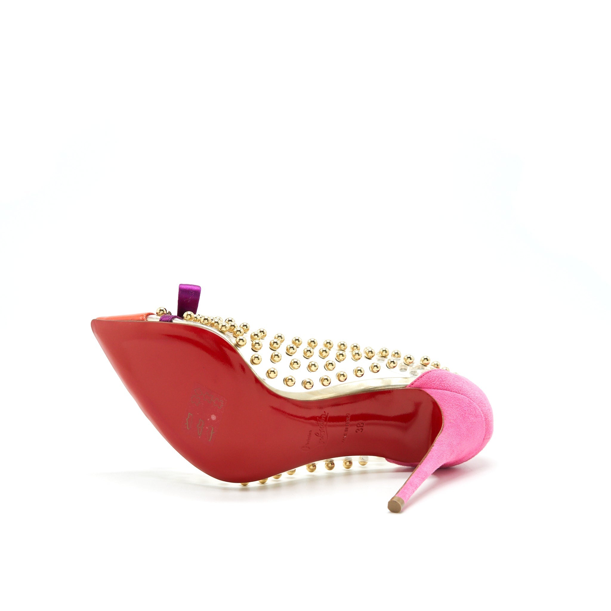 CHRISTIAN LOUBOUTIN TRANSPARENCY HIGH HEEL SHOES