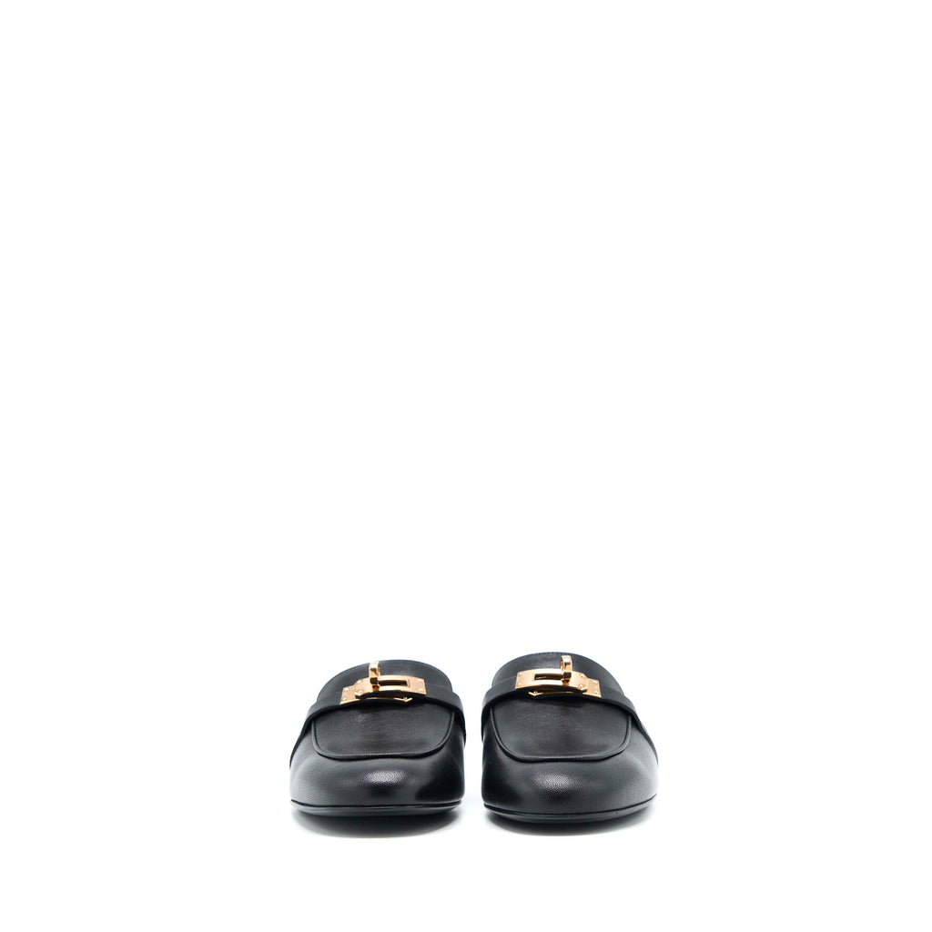 HERMES OZ MULE BLACK RGHW
