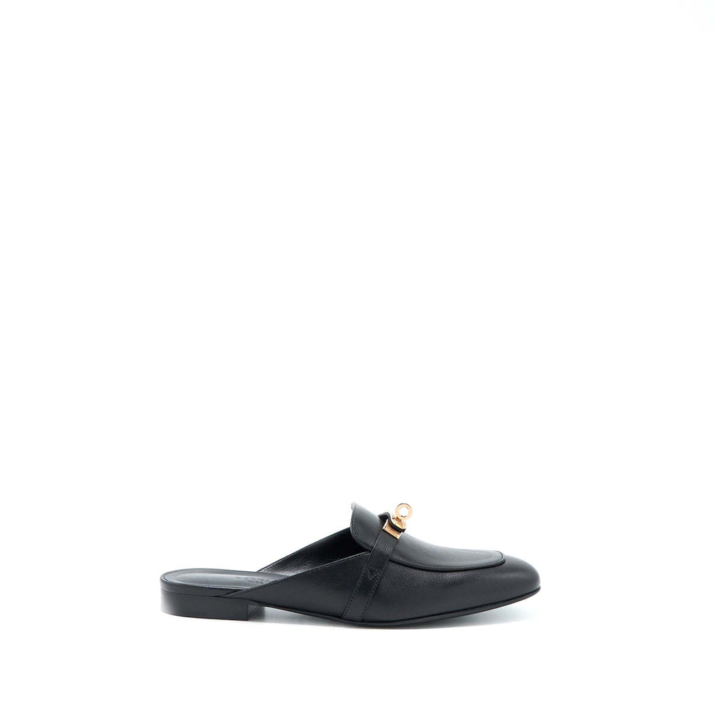 HERMES OZ MULE BLACK RGHW