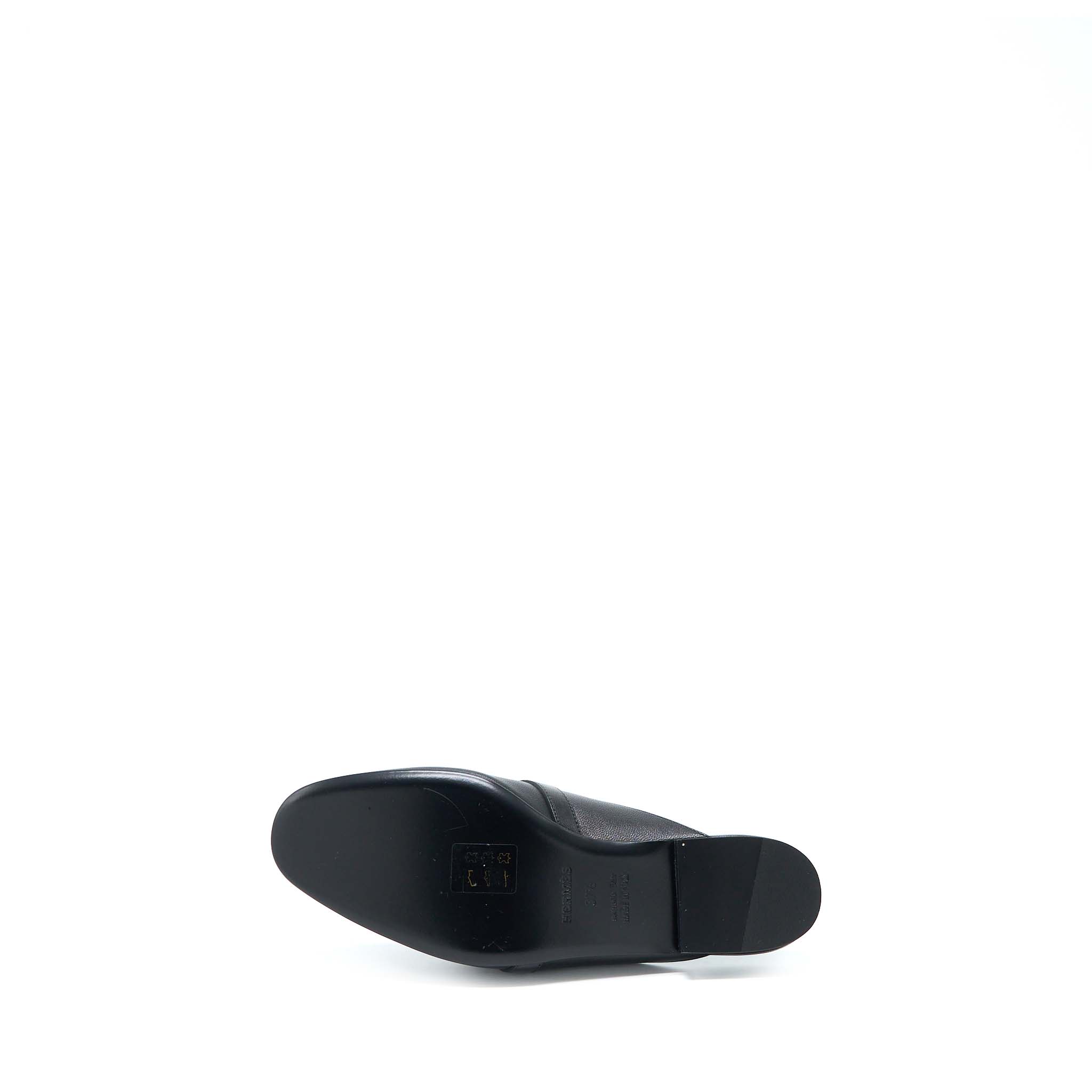 HERMES OZ MULE BLACK RGHW