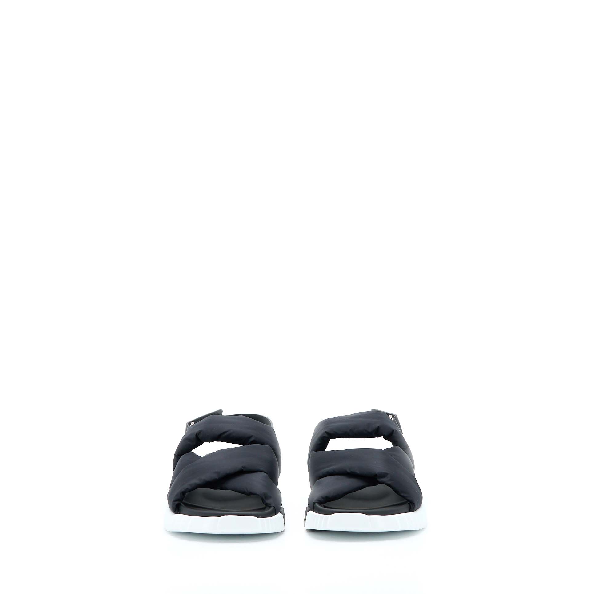 HERMES ELECTRIC SANDALS NAPPA BLACK/WHITE