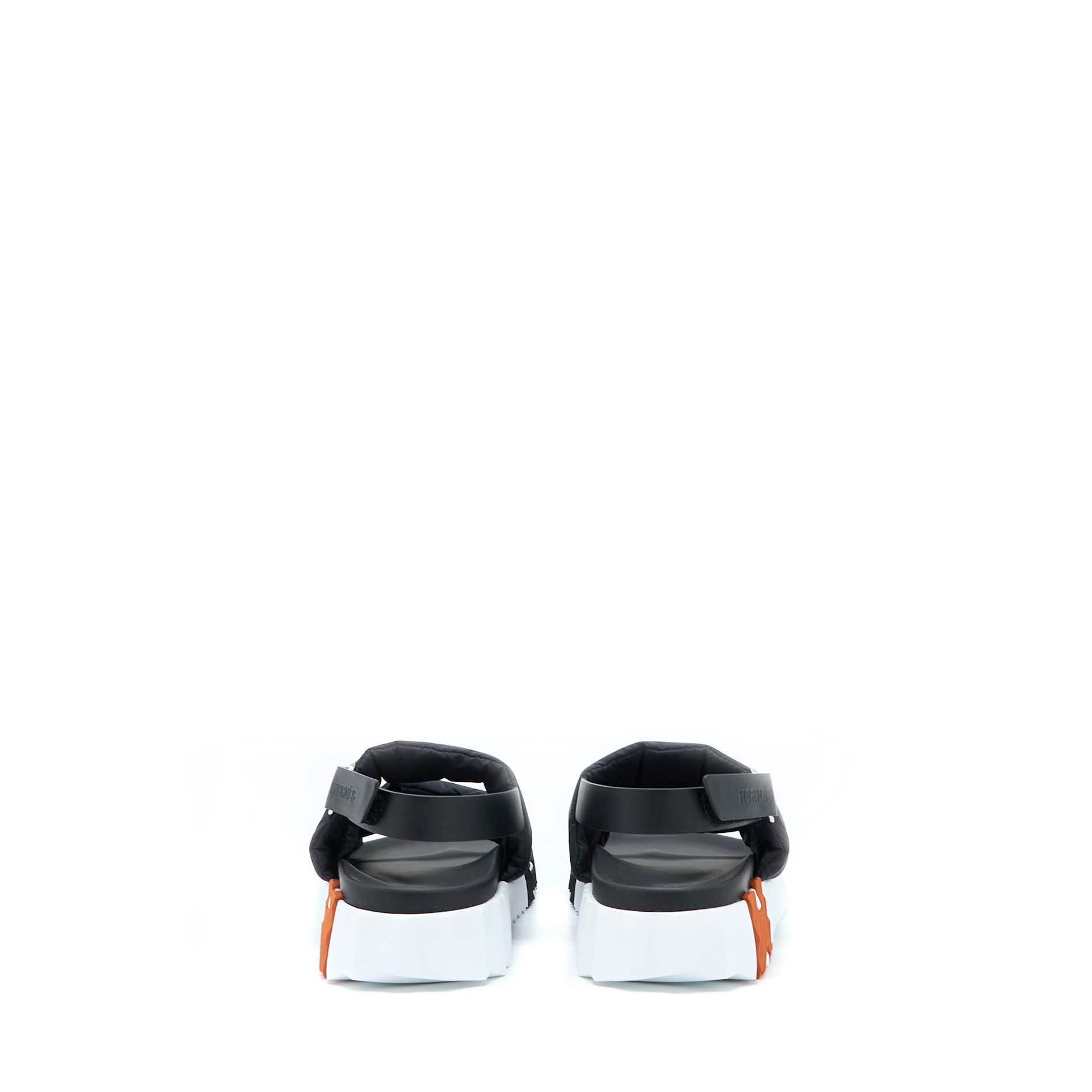 HERMES ELECTRIC SANDALS NAPPA BLACK/WHITE