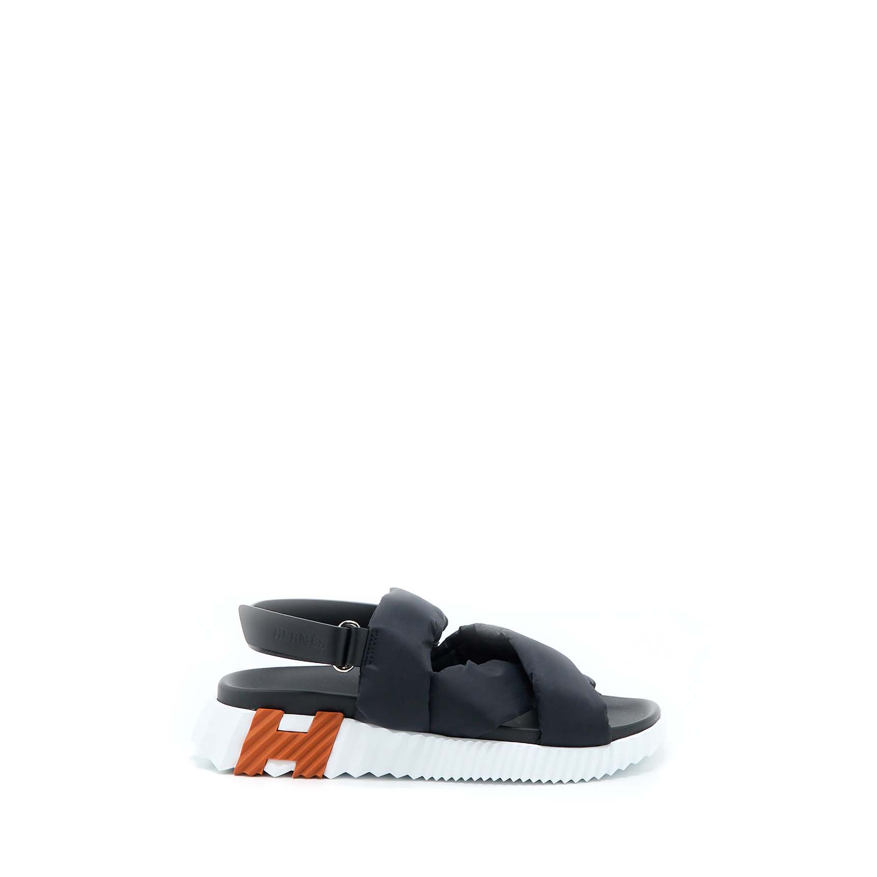 HERMES ELECTRIC SANDALS NAPPA BLACK/WHITE