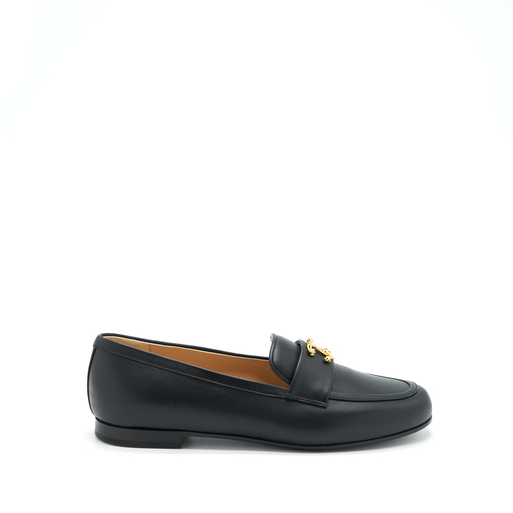 CHANEL DETAILED CC LOGO LOAFER BLACK GHW